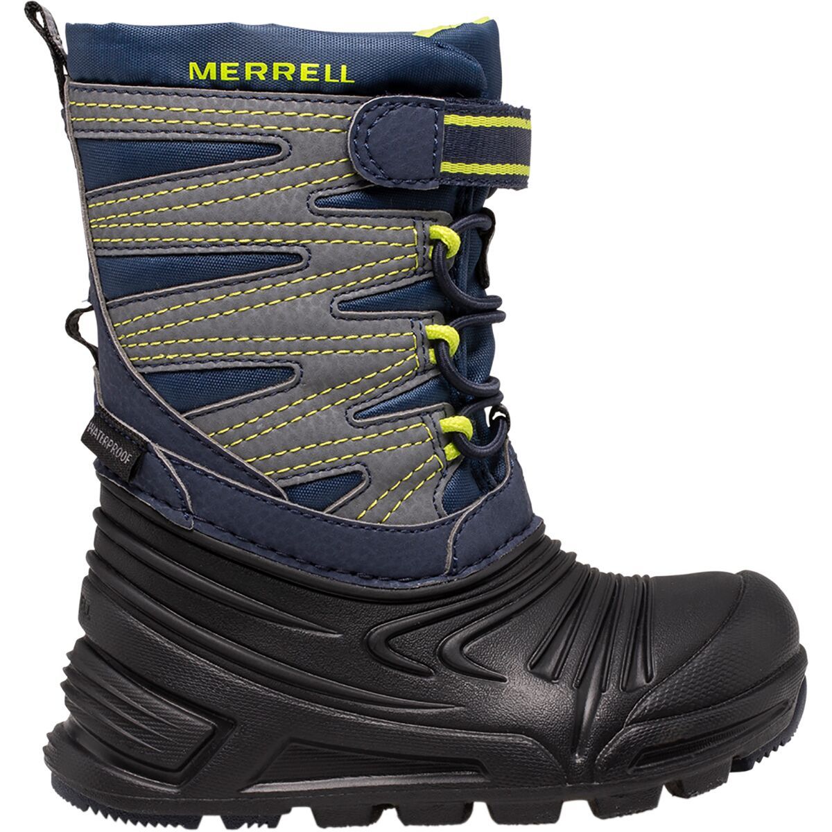 Merrell Snow Quest Lite 3.0 Jr Waterproof Boot - Toddlers' Navy/Black/Grey, 8.0