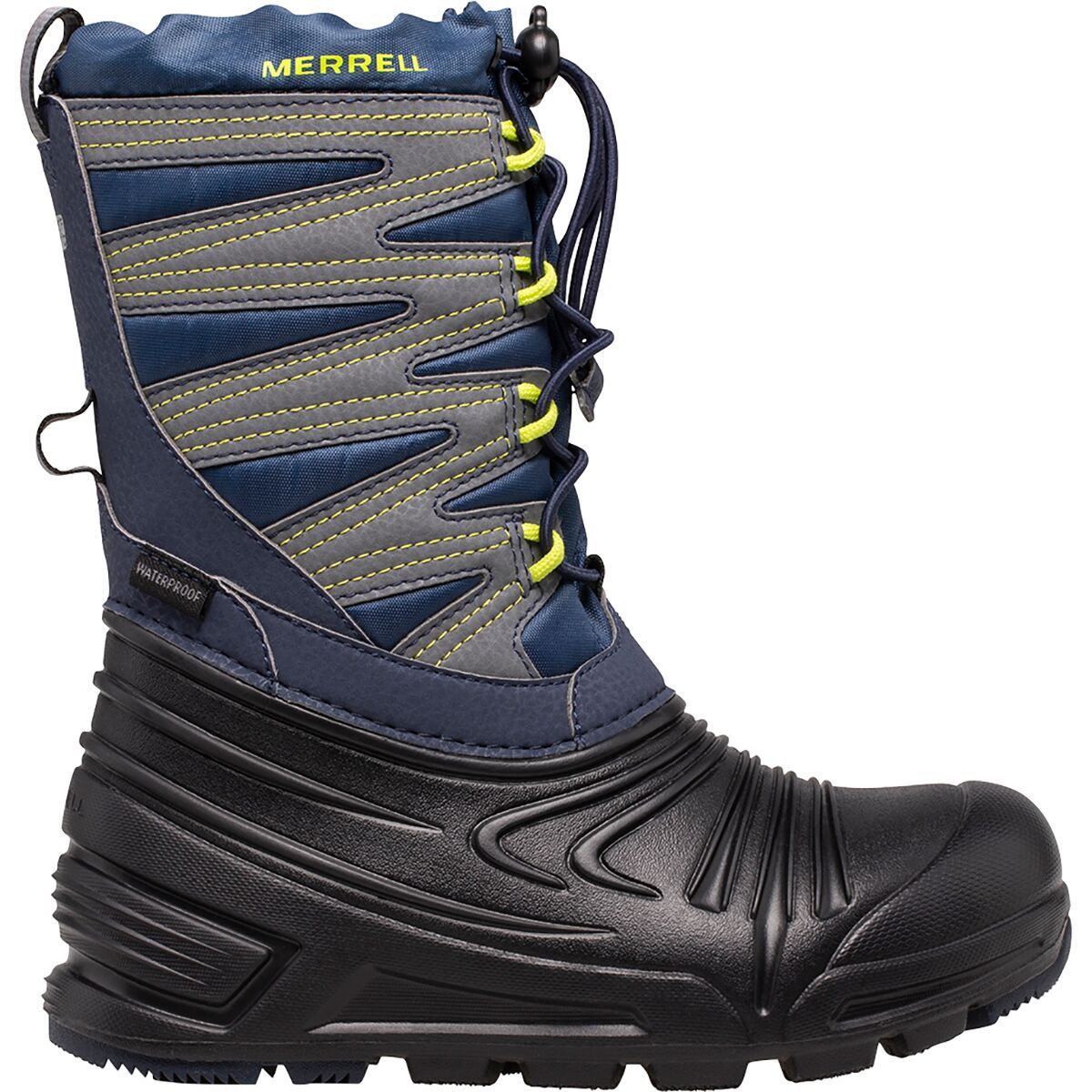Merrell Snow Quest Lite 3.0 Waterproof Boot - Kids' Navy/Black/Grey, 13.0