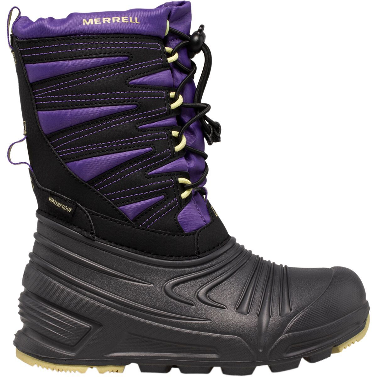 Merrell Snow Quest Lite 3.0 Waterproof Boot - Kids' Purple/Citron, 7.0