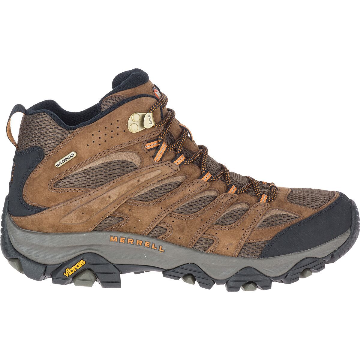 Merrell Moab 3 Mid Waterproof Hiking Boot - Wide - Men's Earth, 11.0