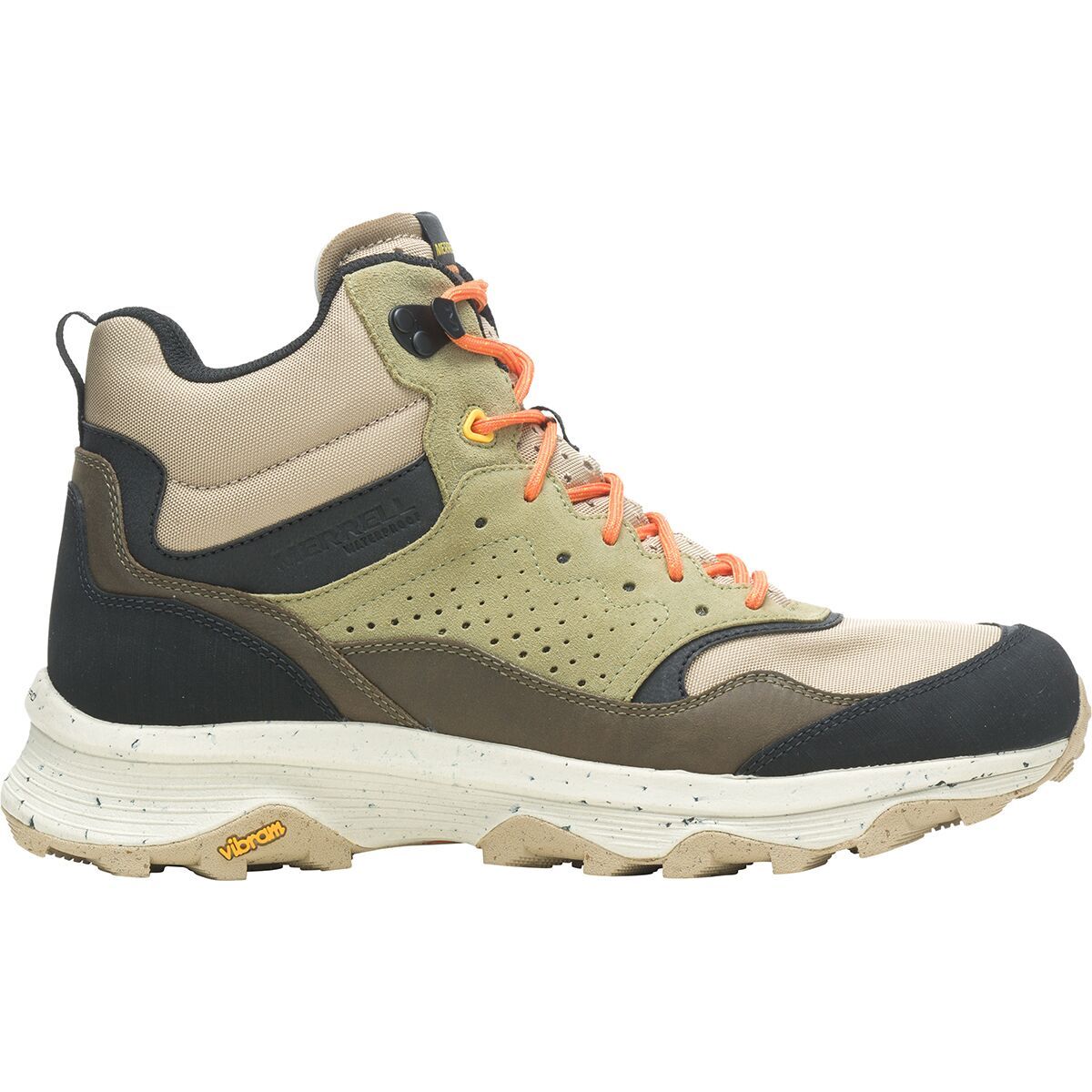 Merrell Speed Solo Mid WP Hiking Boot - Men's Clay/Olive, 12.0