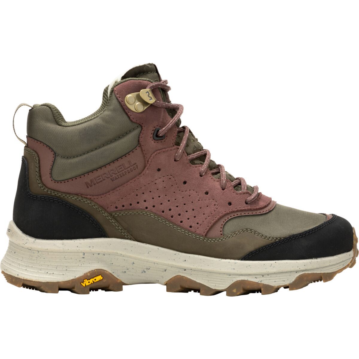 Merrell Speed Solo Mid WP Hiking Boot - Women's Olive/Marron, 10.5