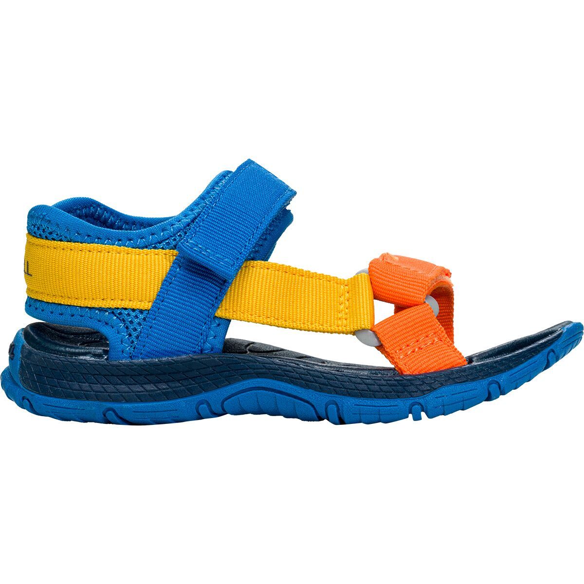 Merrell Kahuna Web Sandal - Kids' Blue/Navy/Lime, 12.0
