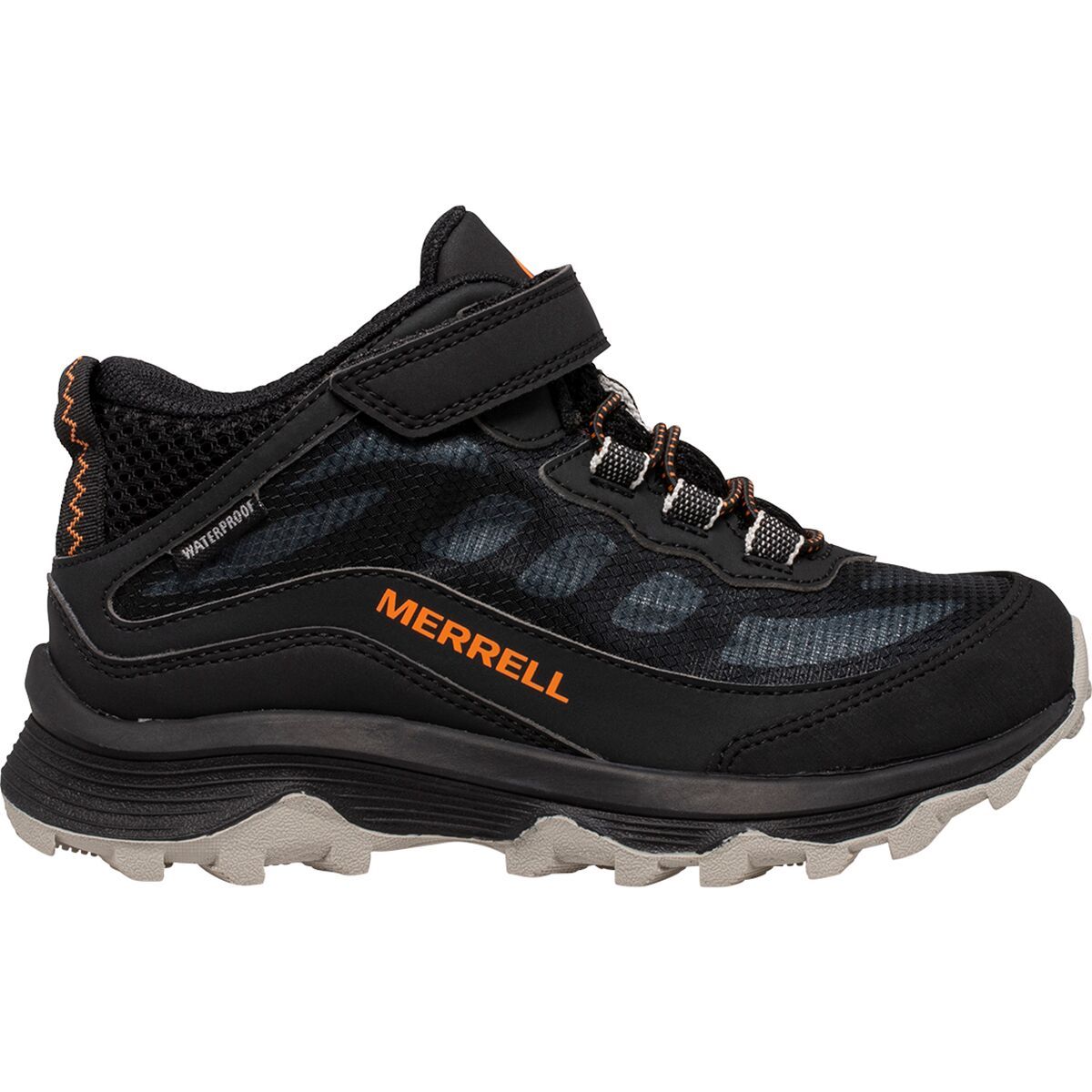 Merrell Moab Speed Mid A/C Waterproof Boot - Kids' Black, 1.0