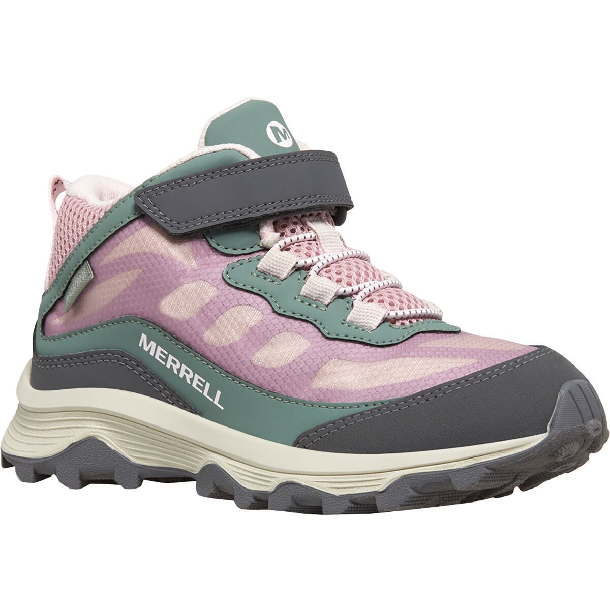 Merrell Moab Speed Mid A/C Waterproof Boot - Kids' Dusty Pink/Orange, 6.5