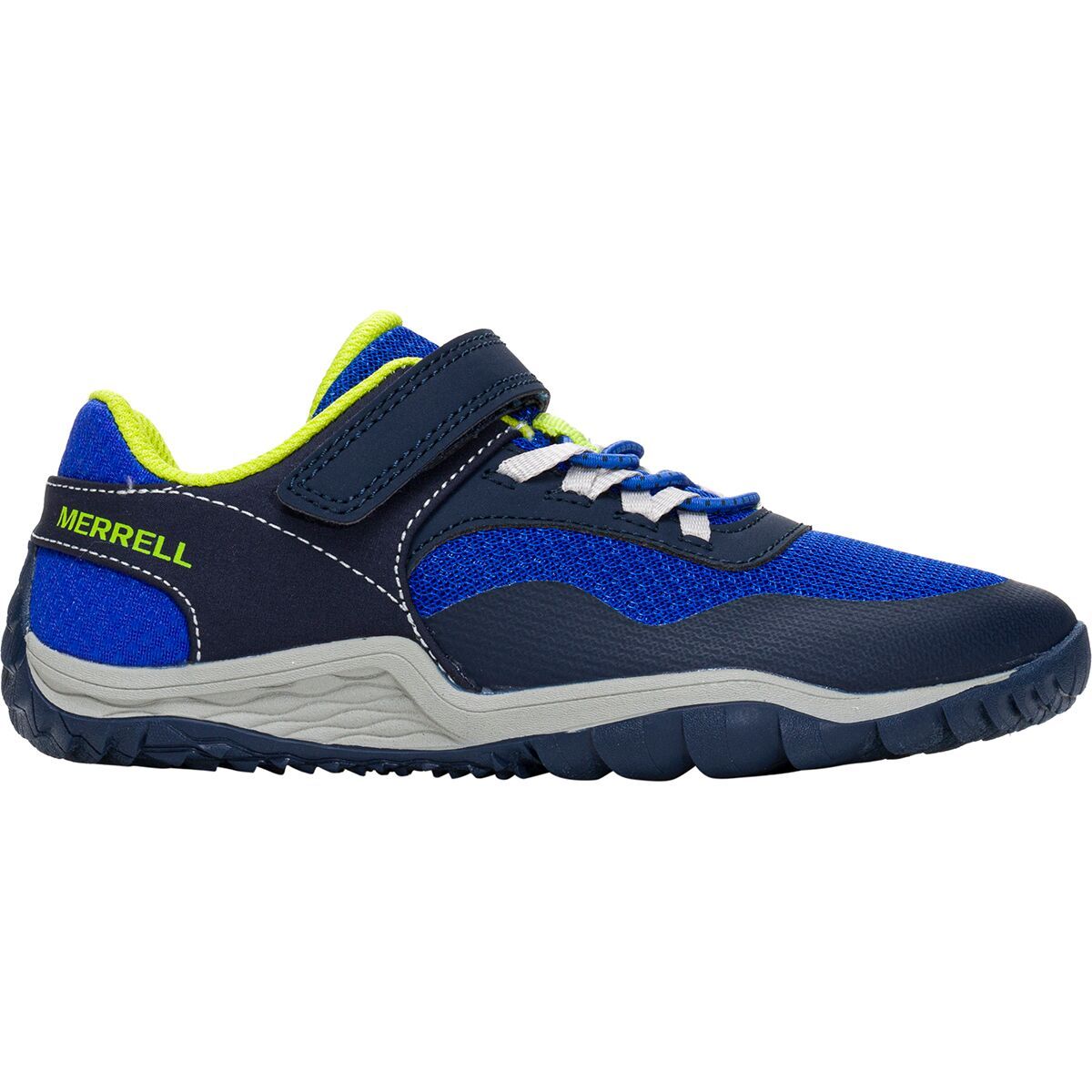 Merrell Trail Glove 7 A/C Sneaker - Kids' Blue/Lime, 4.0