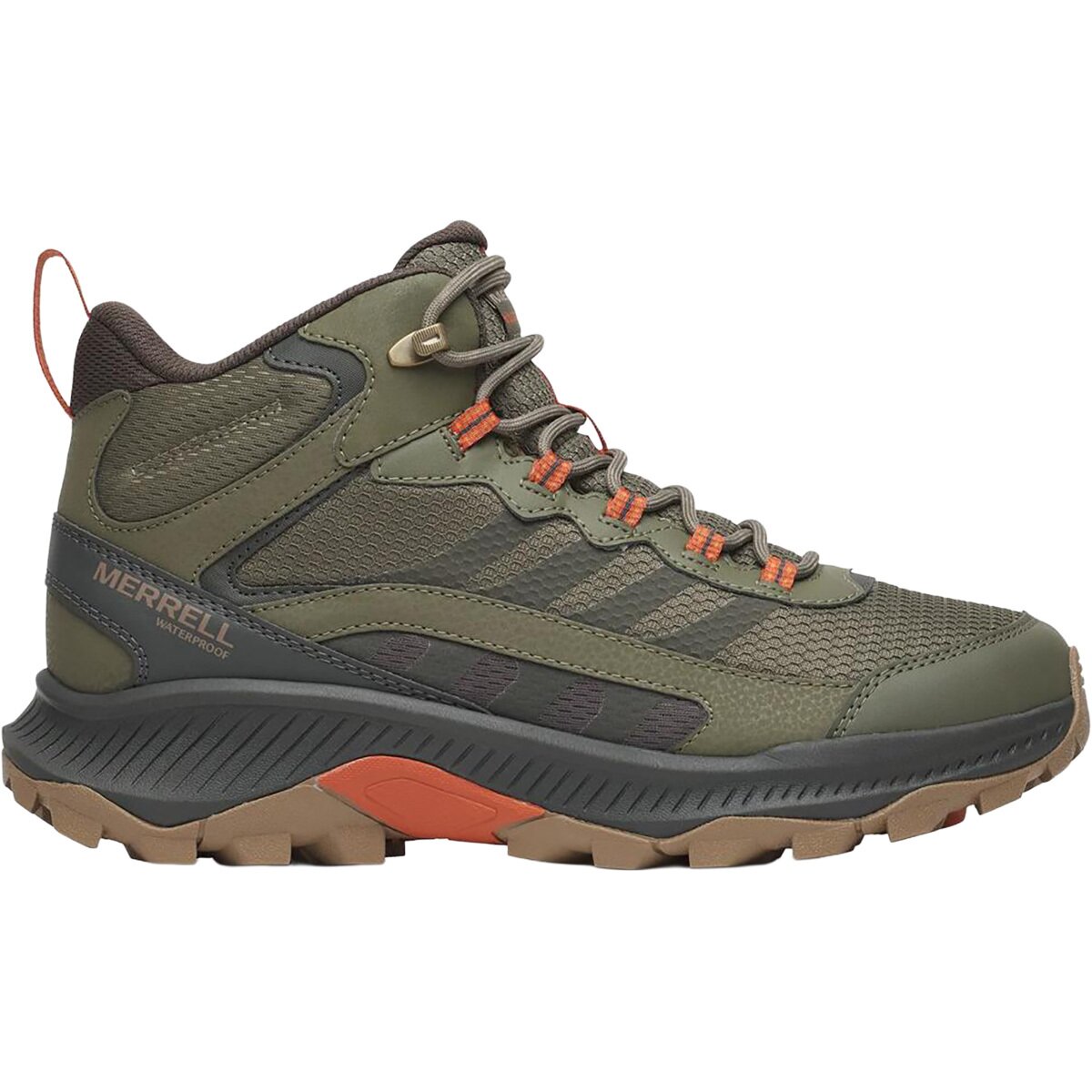 Image of Merrell Speed Strike 2 Mid WP Hiking Boot - Men's Olive, 13.0