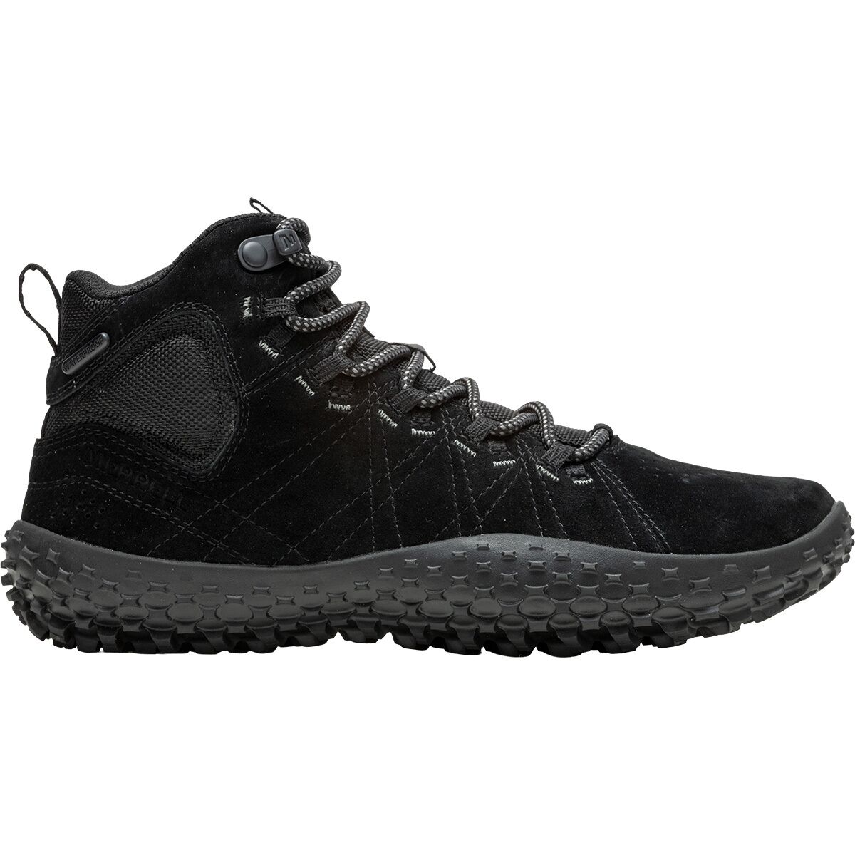 Image of Merrell Wrapt Mid WP Shoe - Women's Black/Black, 7.5