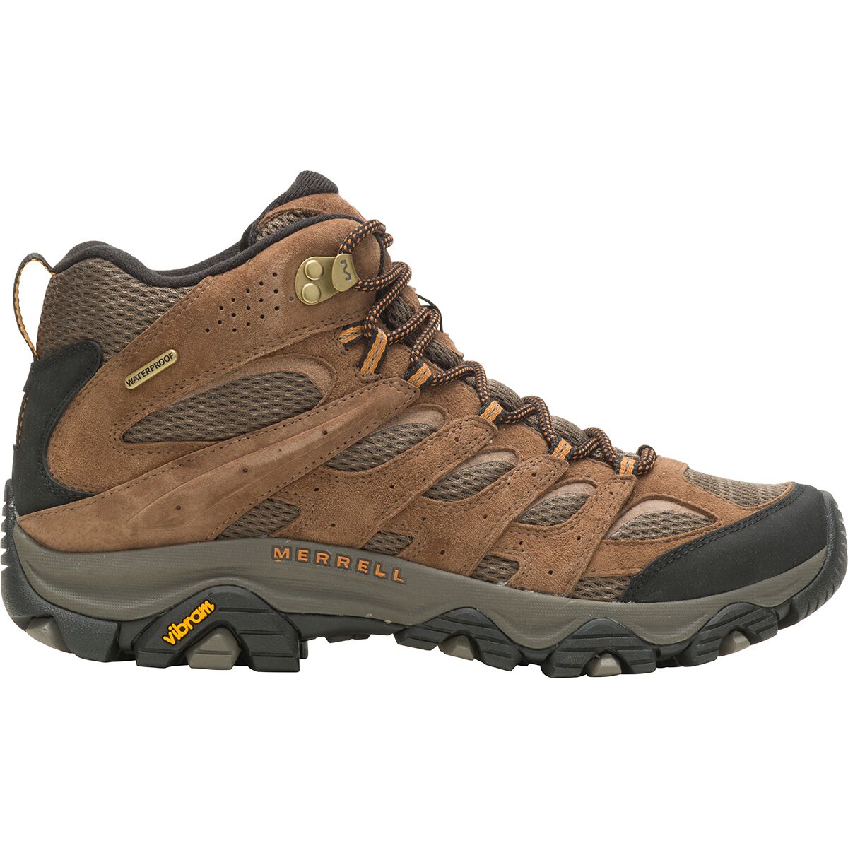 Image of Merrell Moab 3 Mid Waterproof Hiking Boot - Men's Earth, 10.5