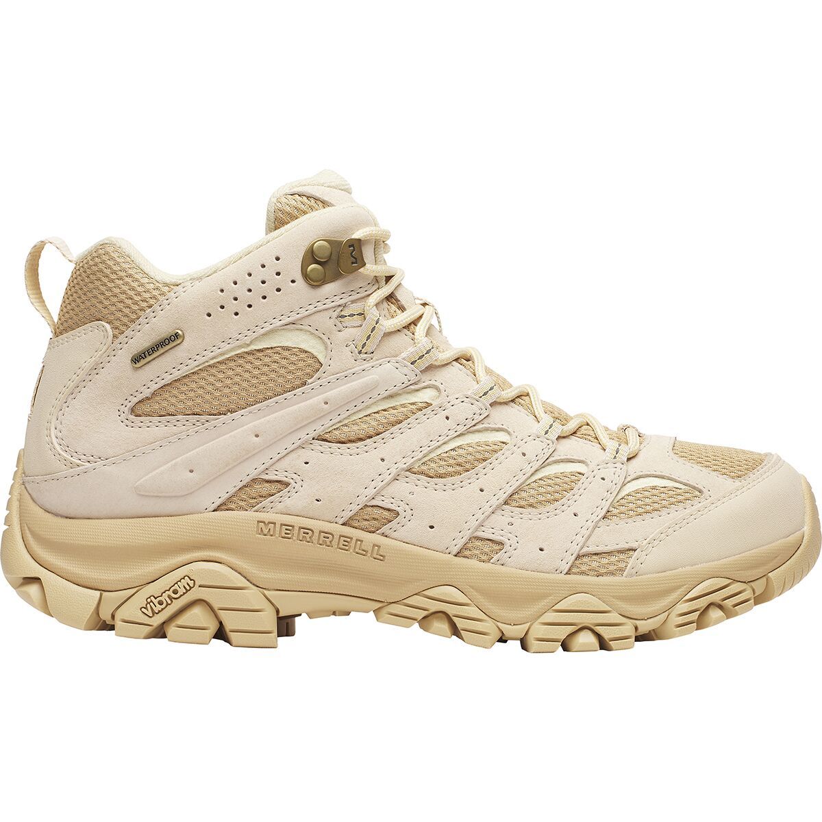 Image of Merrell Moab 3 Mid Waterproof Hiking Boot - Men's Latte, 13.0