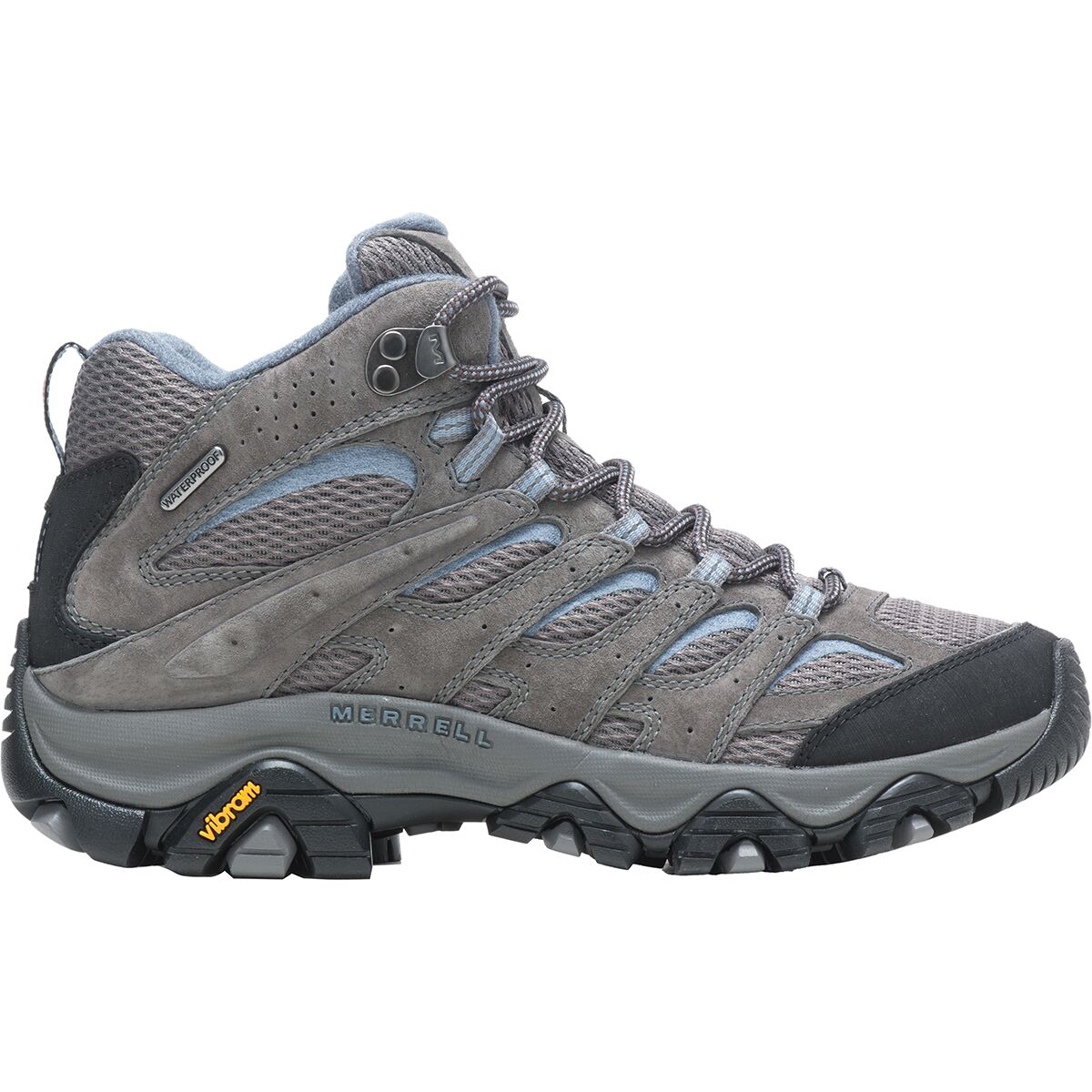 Image of Merrell Moab 3 Mid Waterproof Hiking Boot - Wide - Women's Granite, 9.0