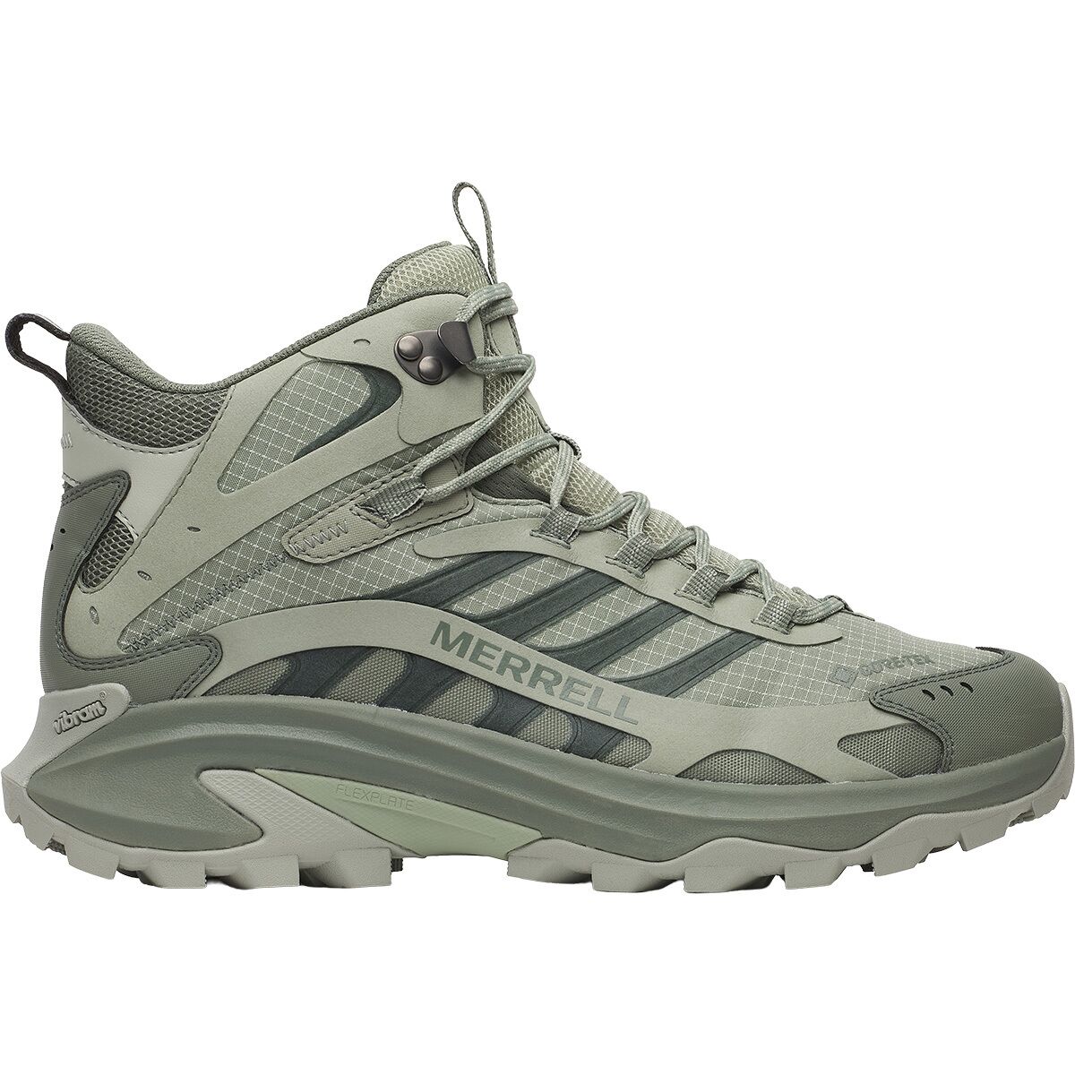 Image of Merrell Moab Speed 2 Mid GTX Hiking Shoe - Men's White Sage, 10.5
