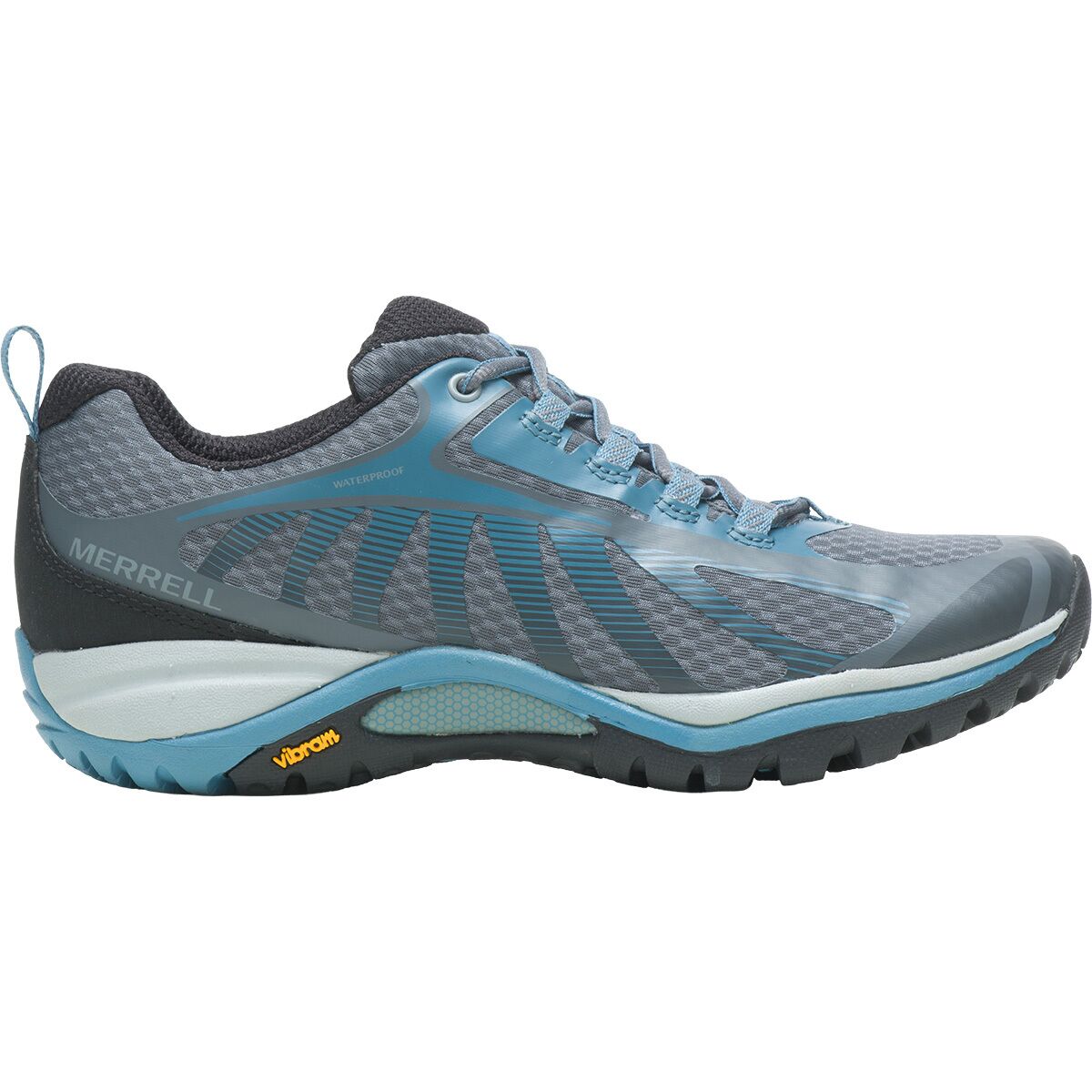 Image of Merrell Siren Edge 3 Waterproof Hiking Shoe - Women's Rock/Bluestone, 7.0