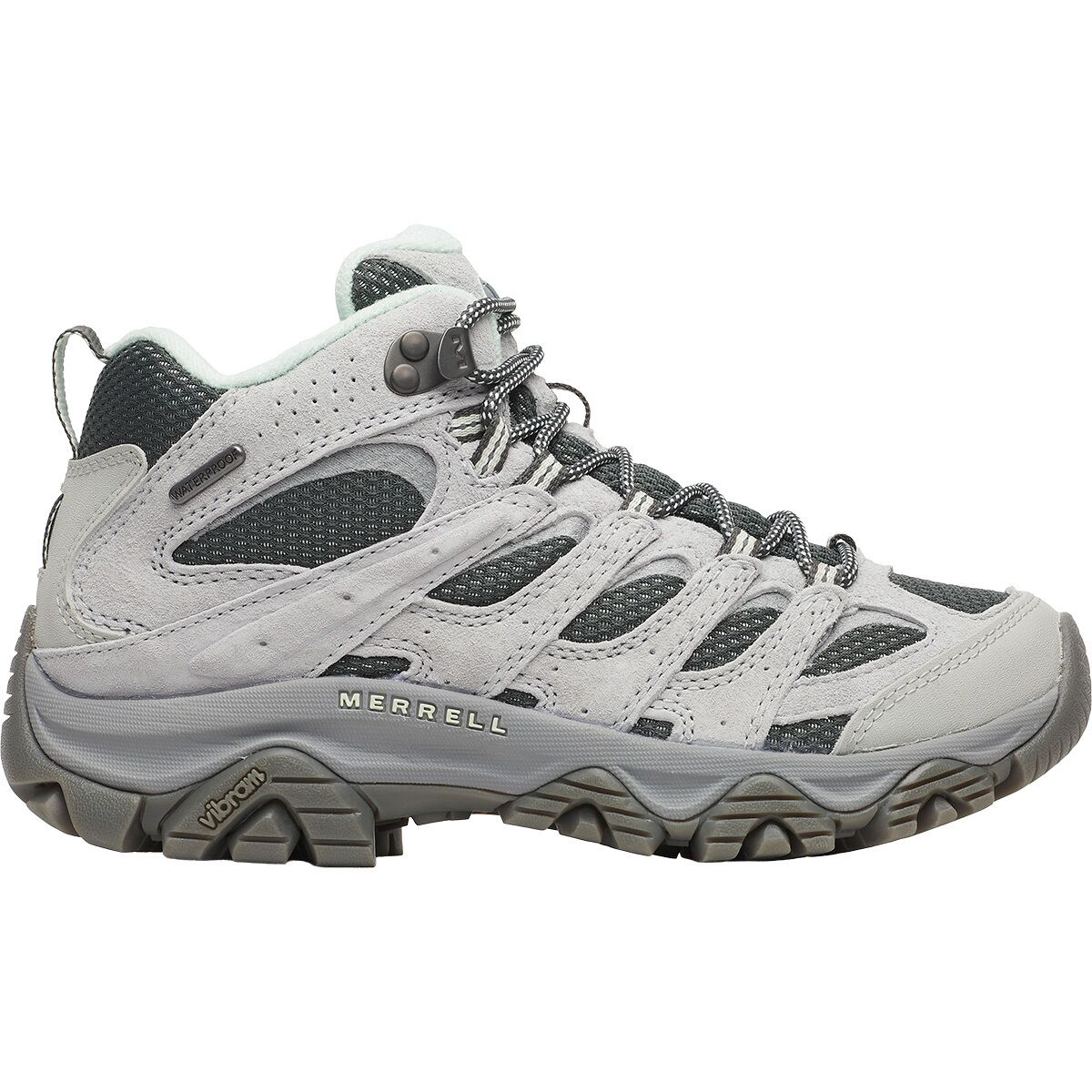 Image of Merrell Moab 3 Mid Waterproof Hiking Boot - Women's Alloy, 8.5