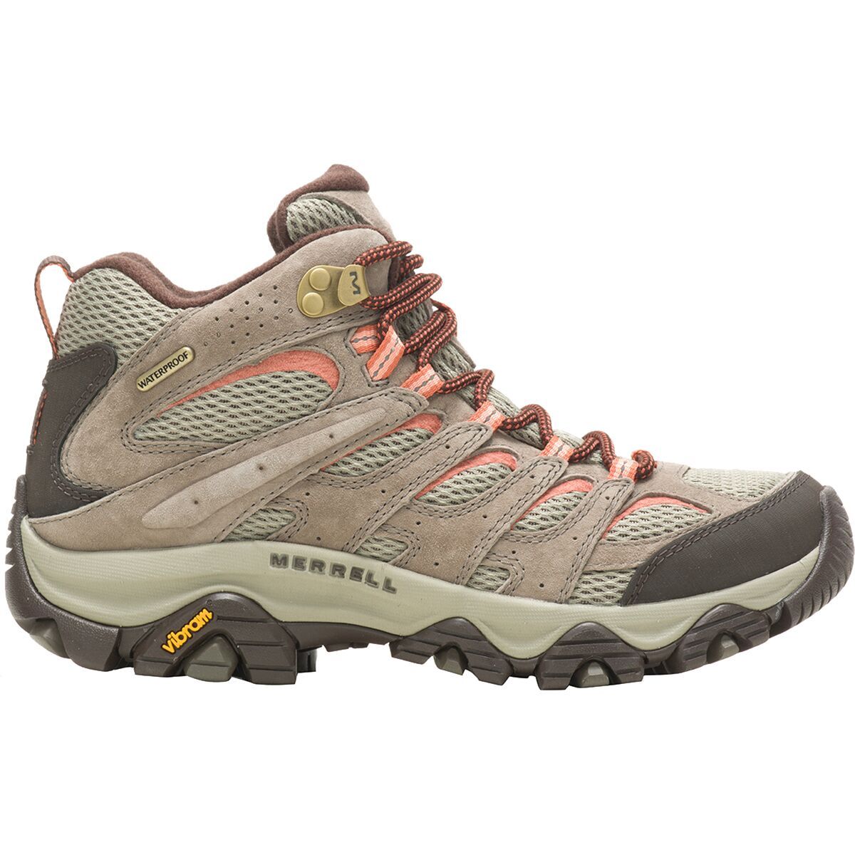 Image of Merrell Moab 3 Mid Waterproof Hiking Boot - Women's Bungee Cord, 6.0