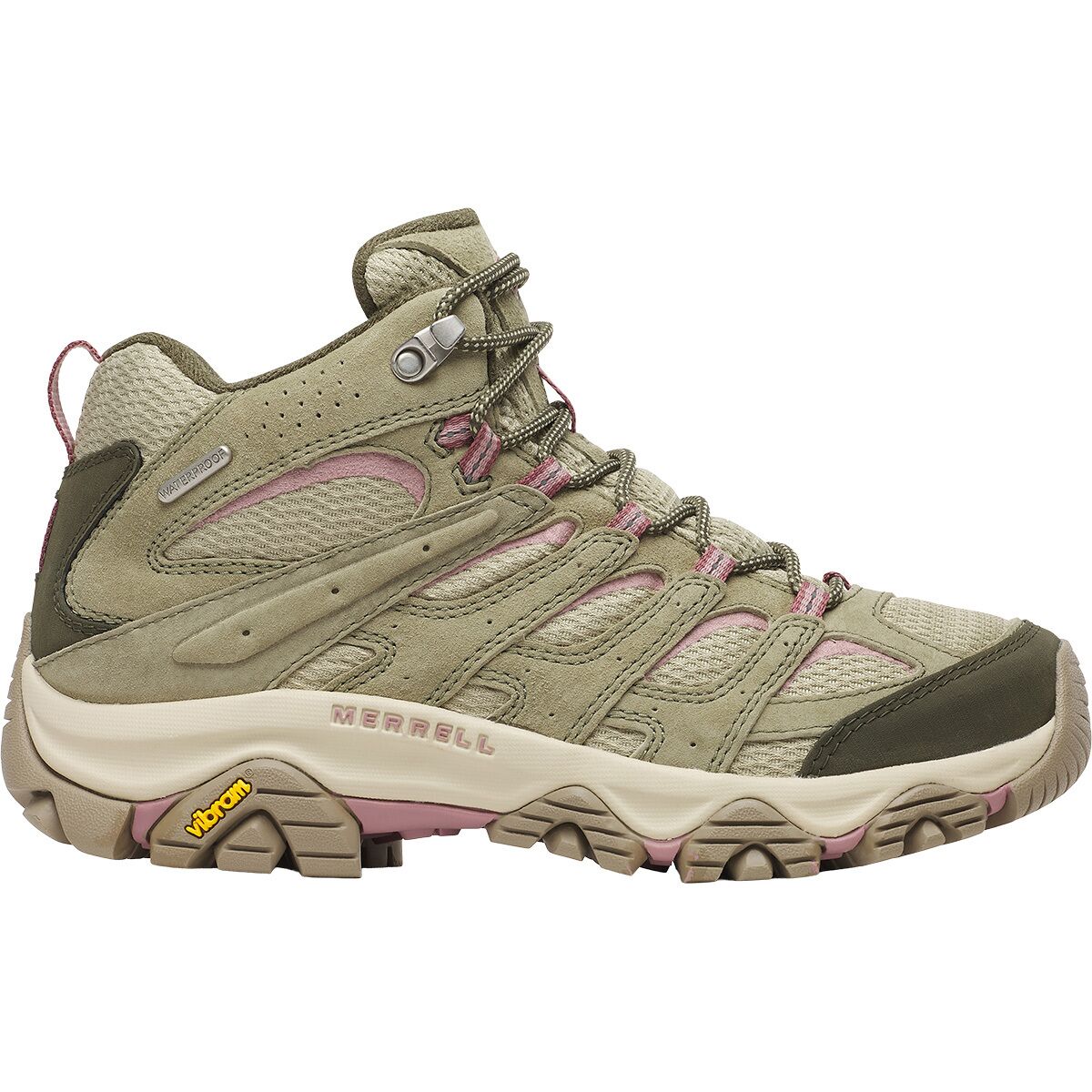 Image of Merrell Moab 3 Mid Waterproof Hiking Boot - Women's Olivine, 8.5