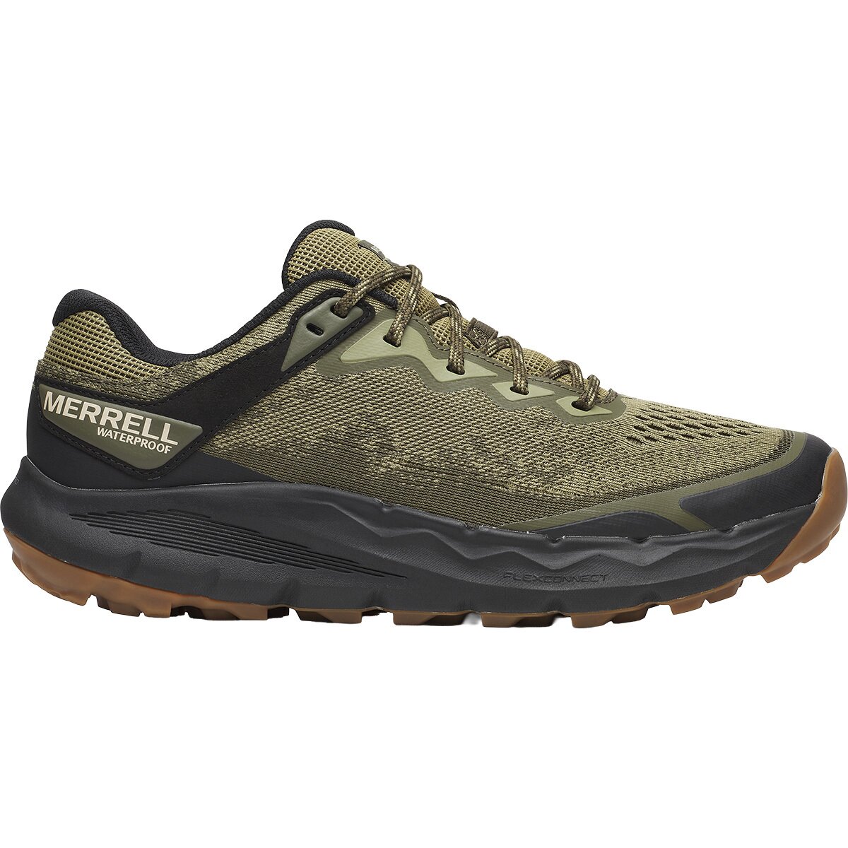 Image of Merrell Nova 4 WP Trail Run Shoe - Men's Drab, 10.5