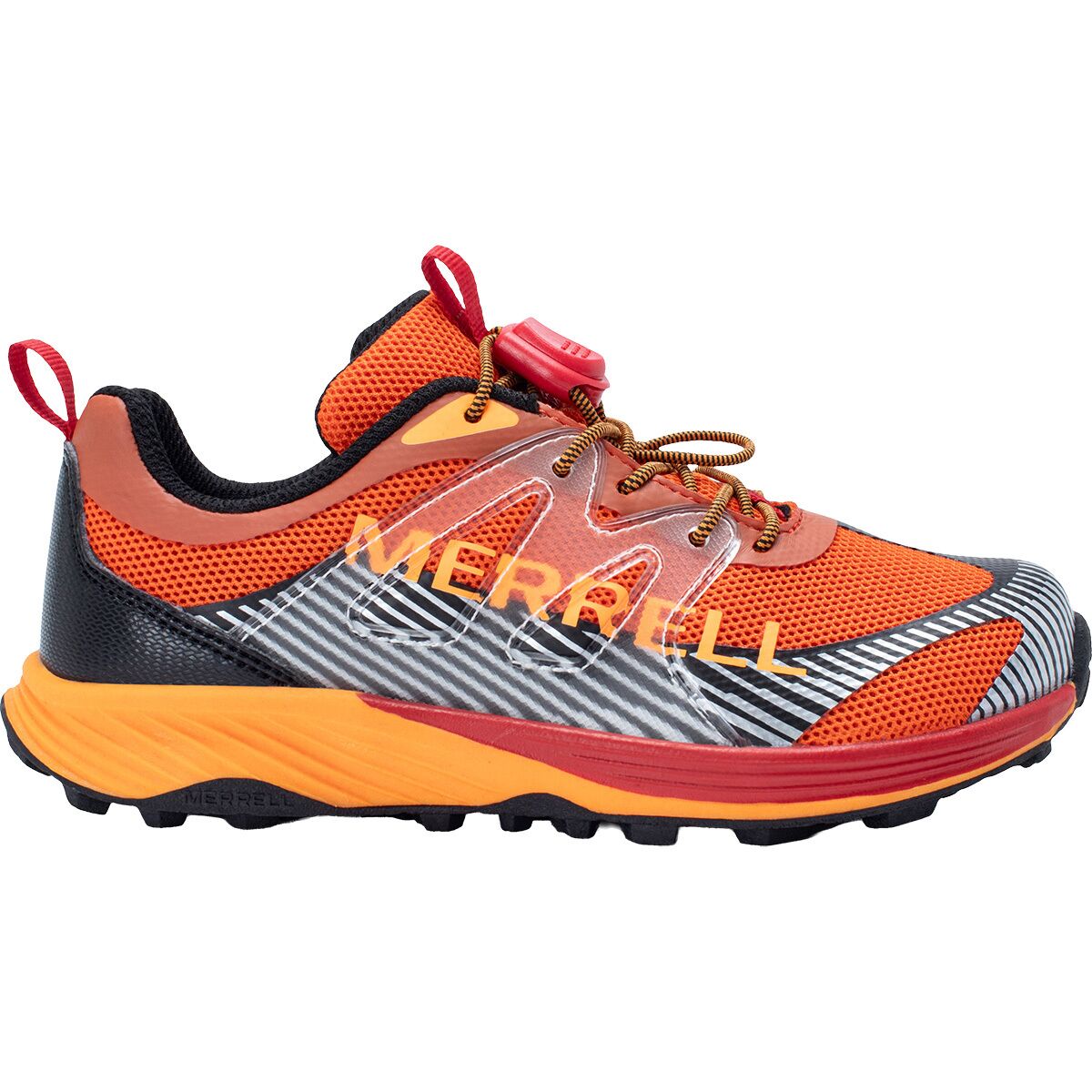 Image of Merrell Agility Peak Kdz Shoe - Kids' Deep Orange/Black, 4.0