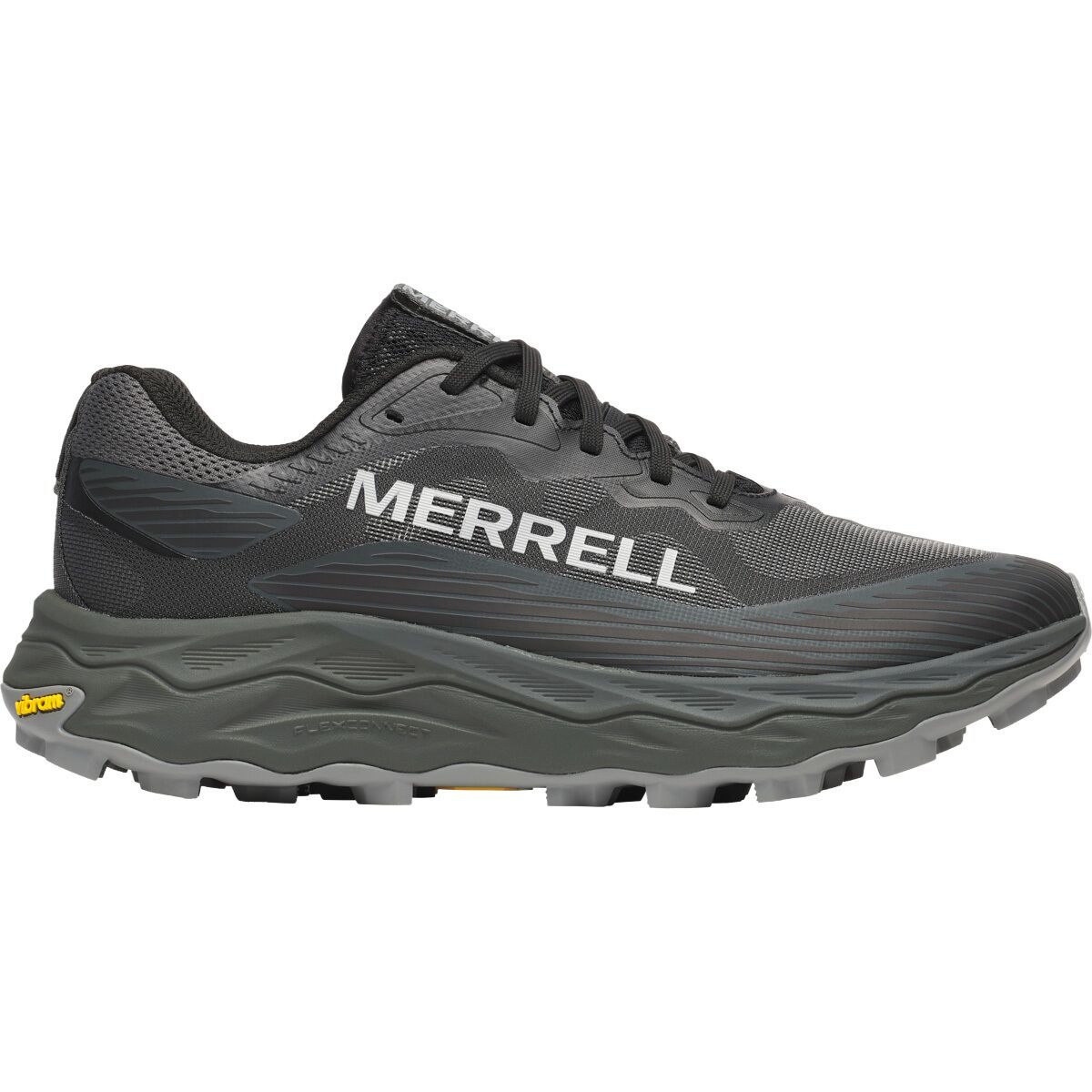 Image of Merrell Agility Peak 6 Trail Running Shoe - Men's Black, 10.5