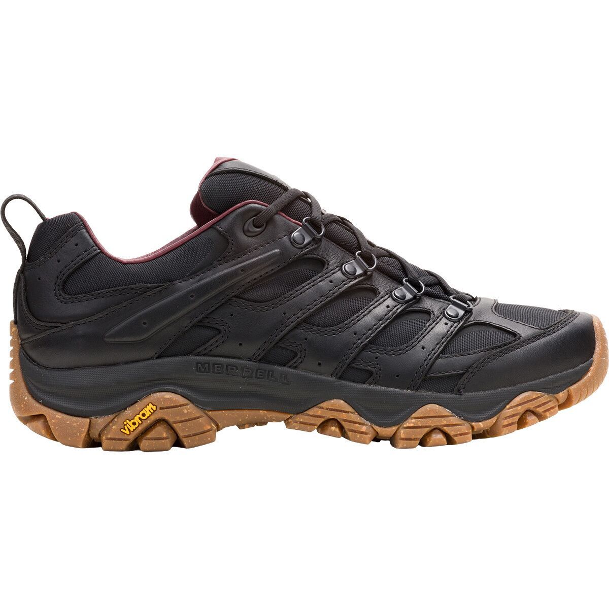 Image of Merrell Moab 3 Luxe LTR Hiking Shoe - Men's Black/Gum, 10.0