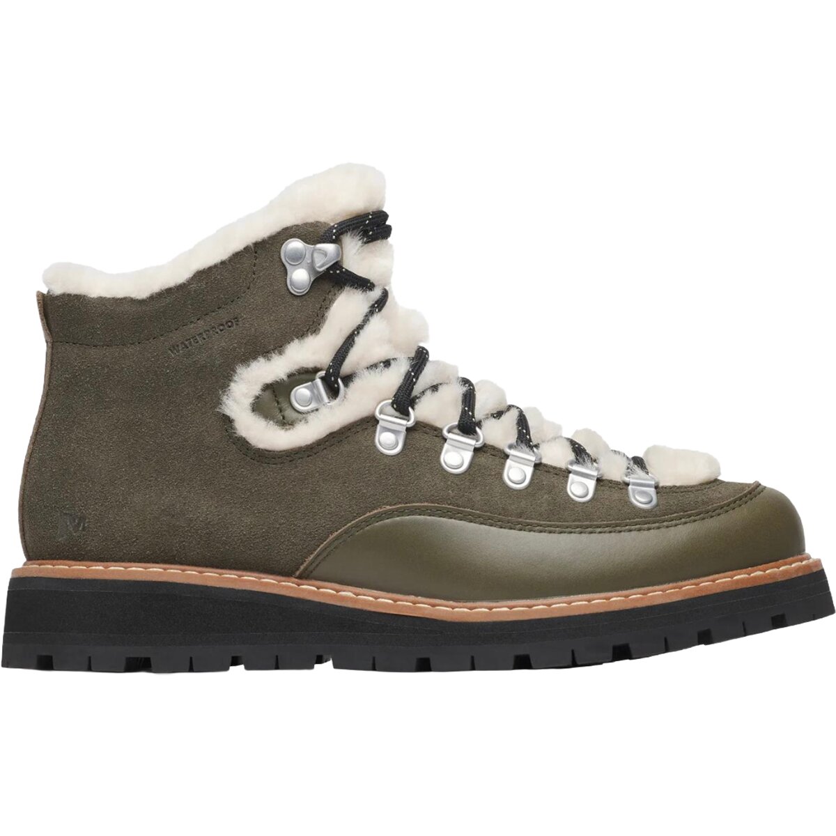 Image of Merrell Sugarloaf Mid Lace Cozy WP Boot - Women's Dark Moss, 6.5