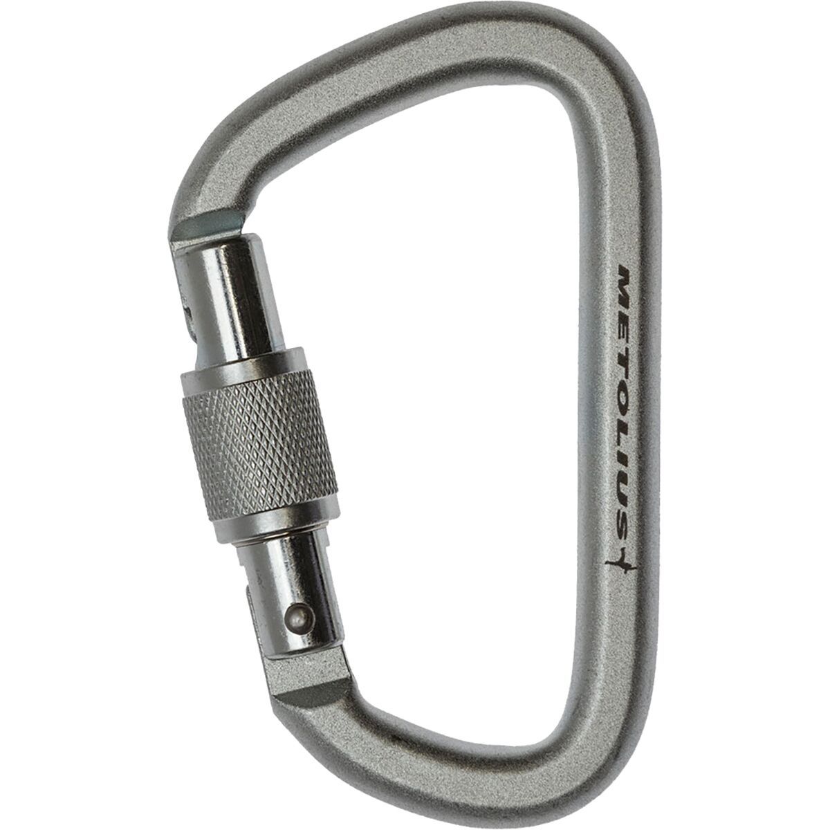 Image of Metolius Steel Screwlock Carabiner Silver, One Size