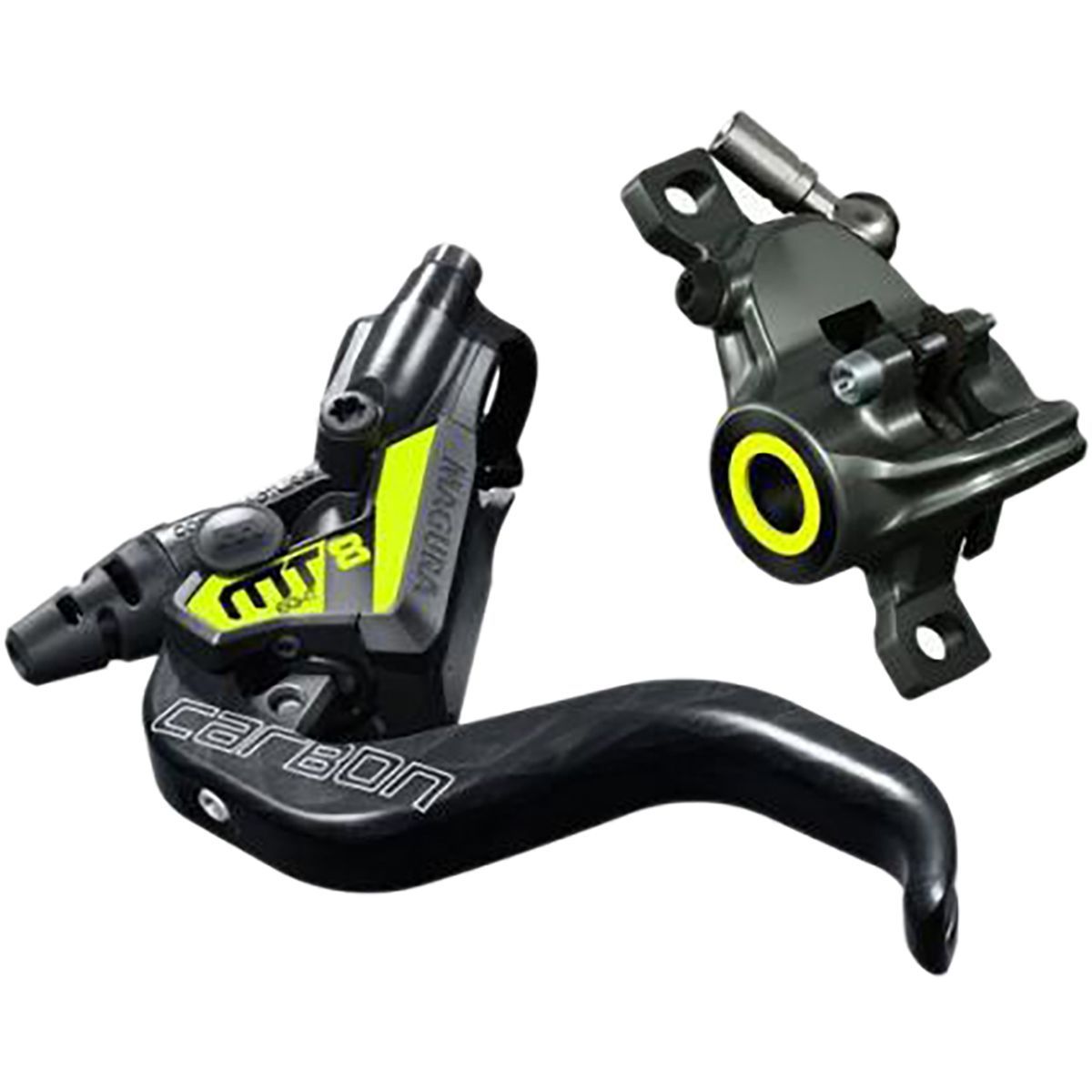 Image of Magura USA MT8 SL Disc Brake Black/Neon Yellow, Left or Right