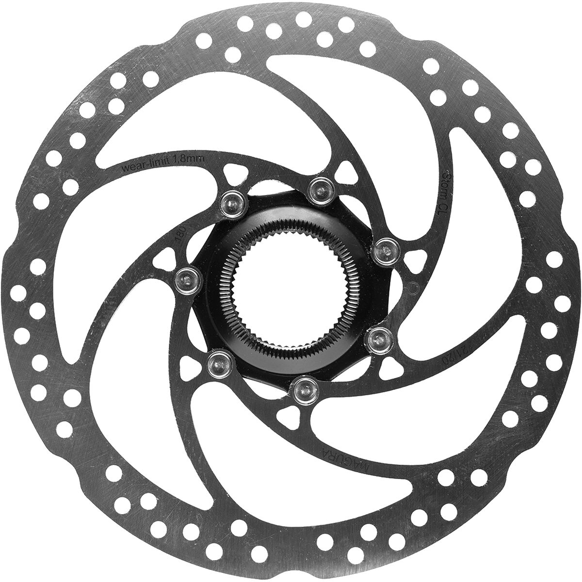 Image of Magura USA Storm CL Disc Brake Rotor - Centerlock Silver, 203mm