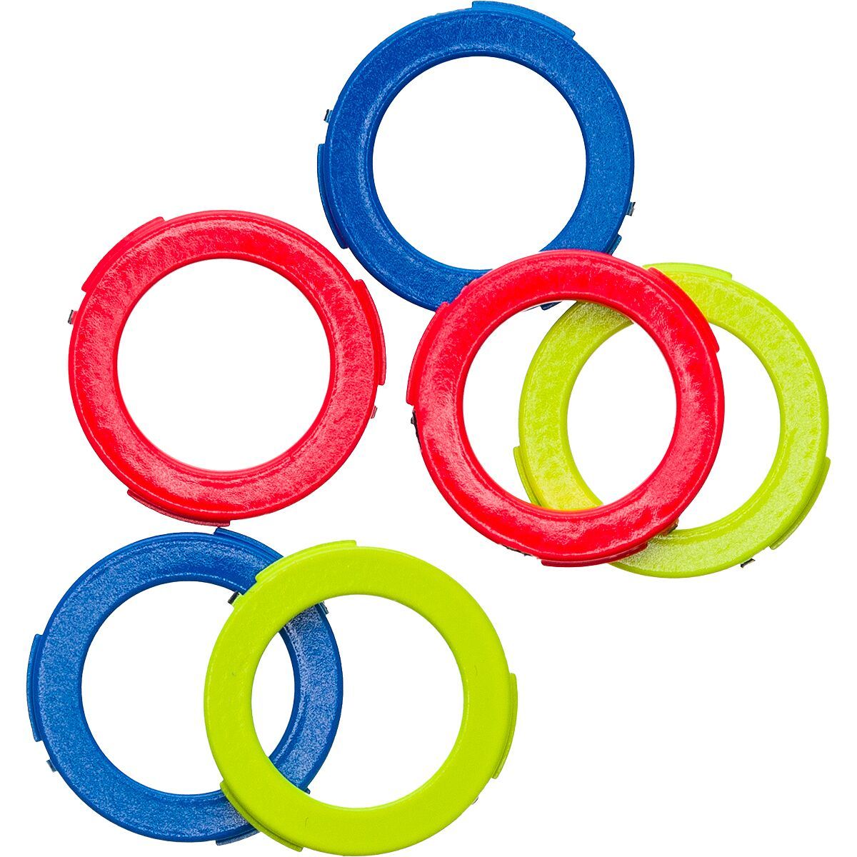 Image of Magura USA 2 Piston Cover Kit Blue, Neon Red, Neon Yellow, 6 Pieces