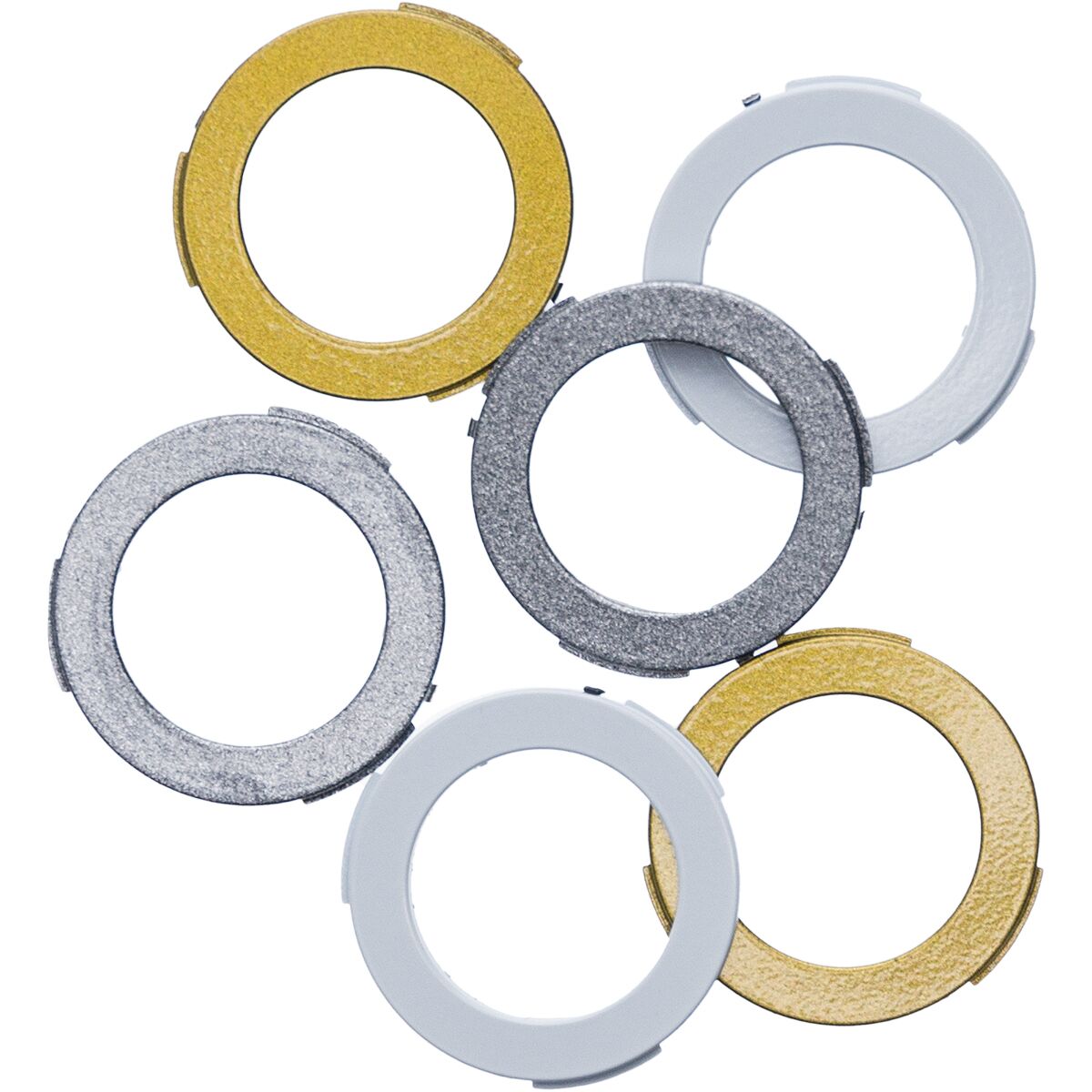 Image of Magura USA 2 Piston Cover Kit White, Gold, Silver, 6 Pieces