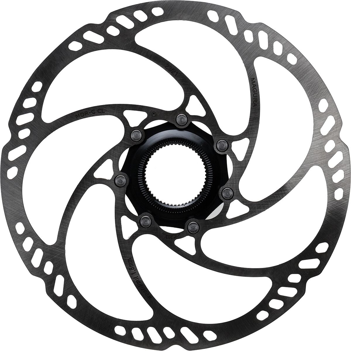 Image of Magura USA MDR-C CL Disc Brake Rotor Black/Silver, 180mm