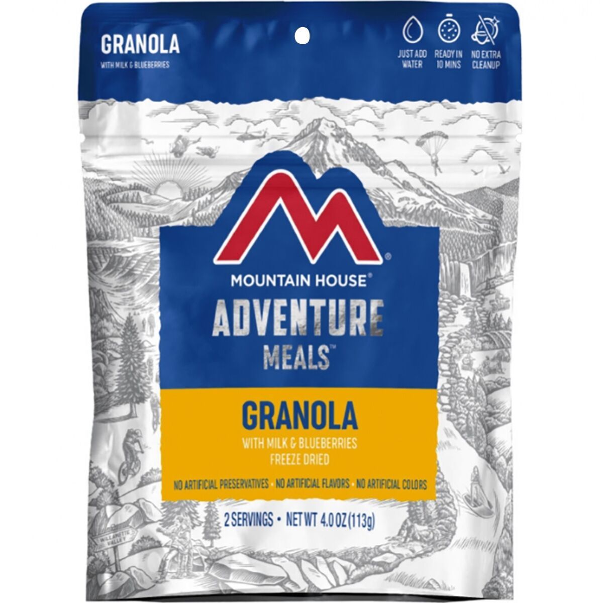 Image of Mountain House Granola with Milk & Blueberries One Color, 15 Serving Can
