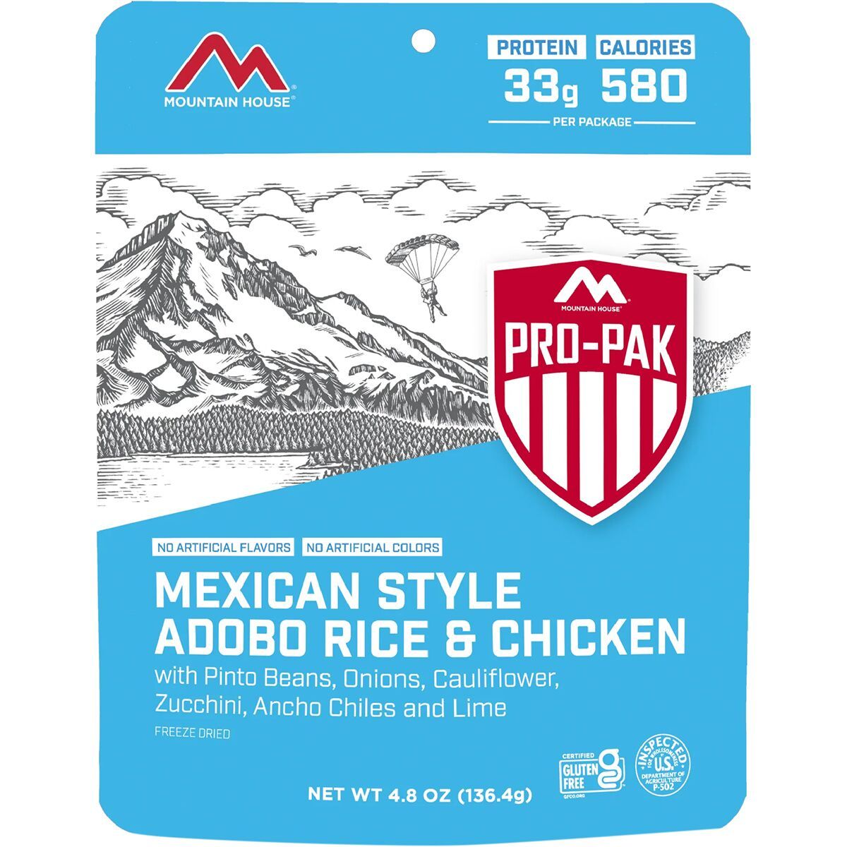 Image of Mountain House Mexican Style Adobo Rice & Chicken One Color, Pouch