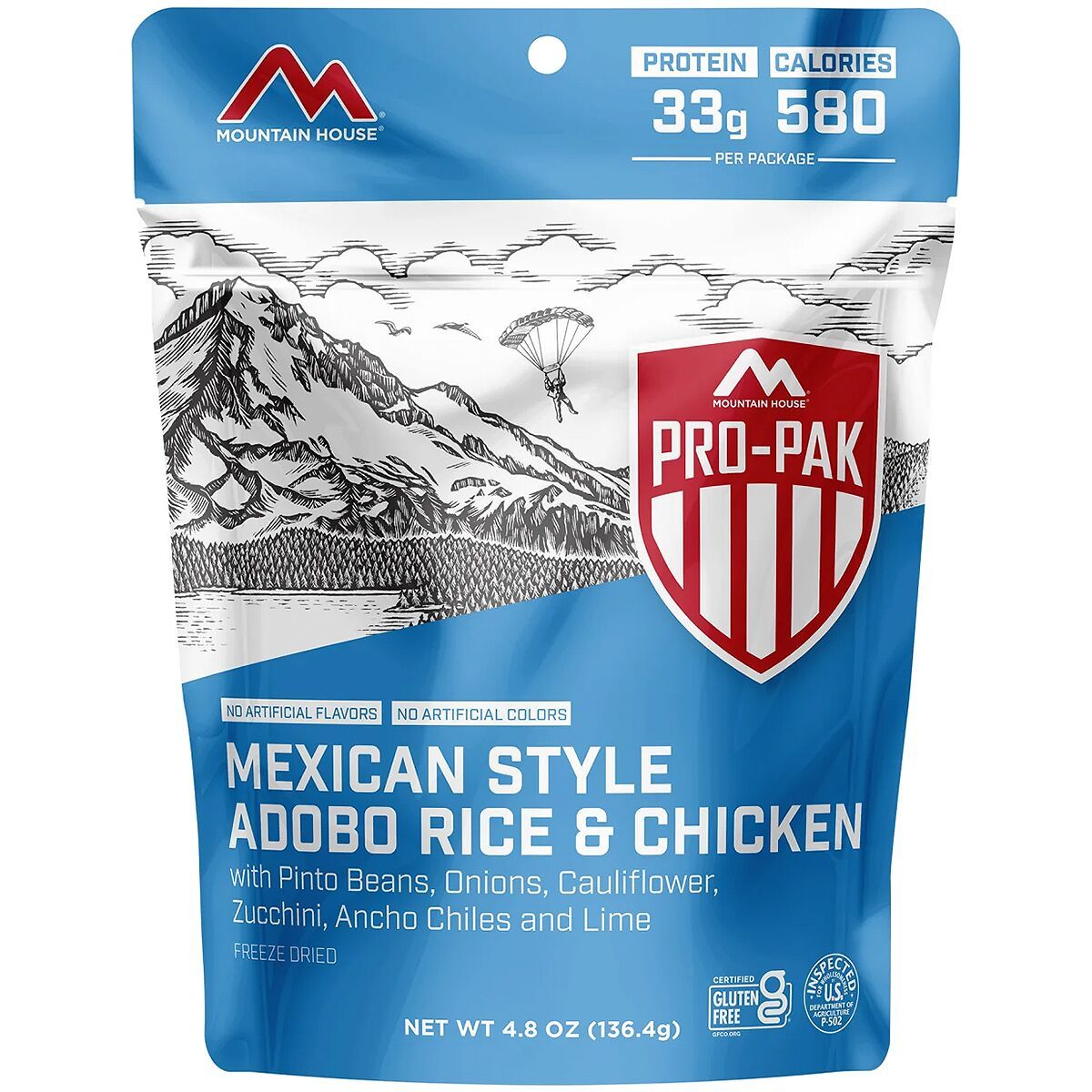 Image of Mountain House Mexican Adobo Rice + Chicken Pro Pak One Color, One Size