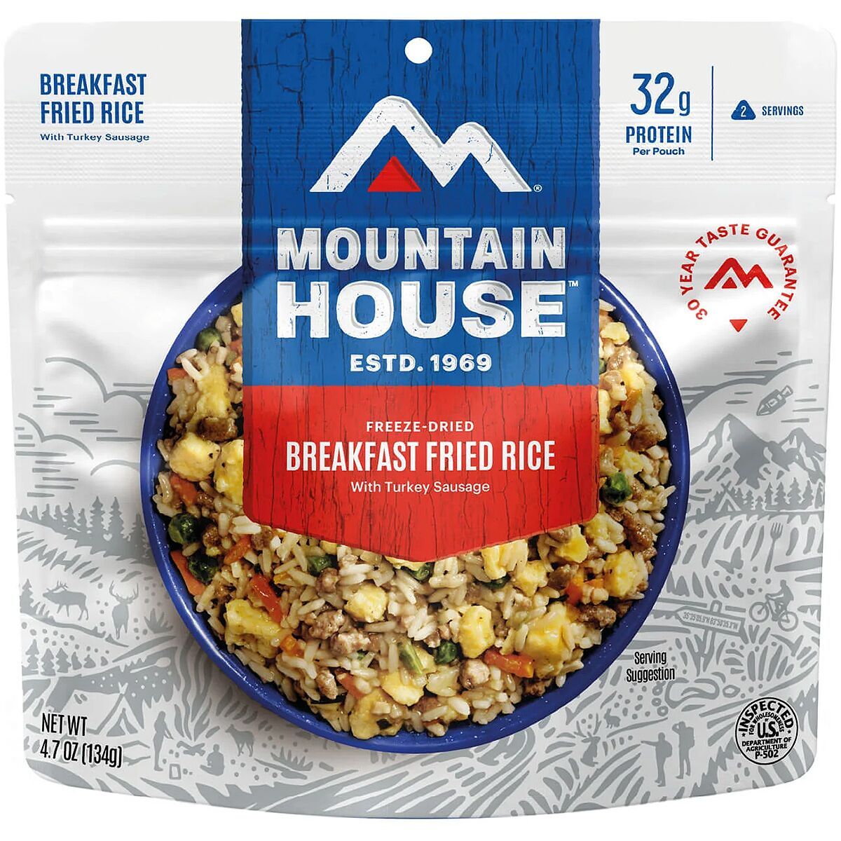 Image of Mountain House Breakfast Fried Rice w/ Turkey Sausage One Color, Pouch