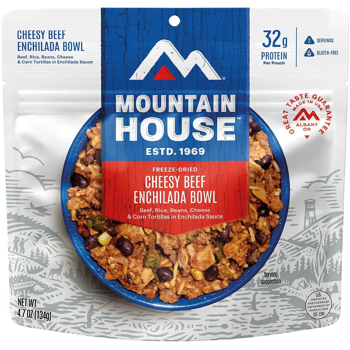 Image of Mountain House Cheesy Beef Enchilada Bowl - GF One Color, Pouch