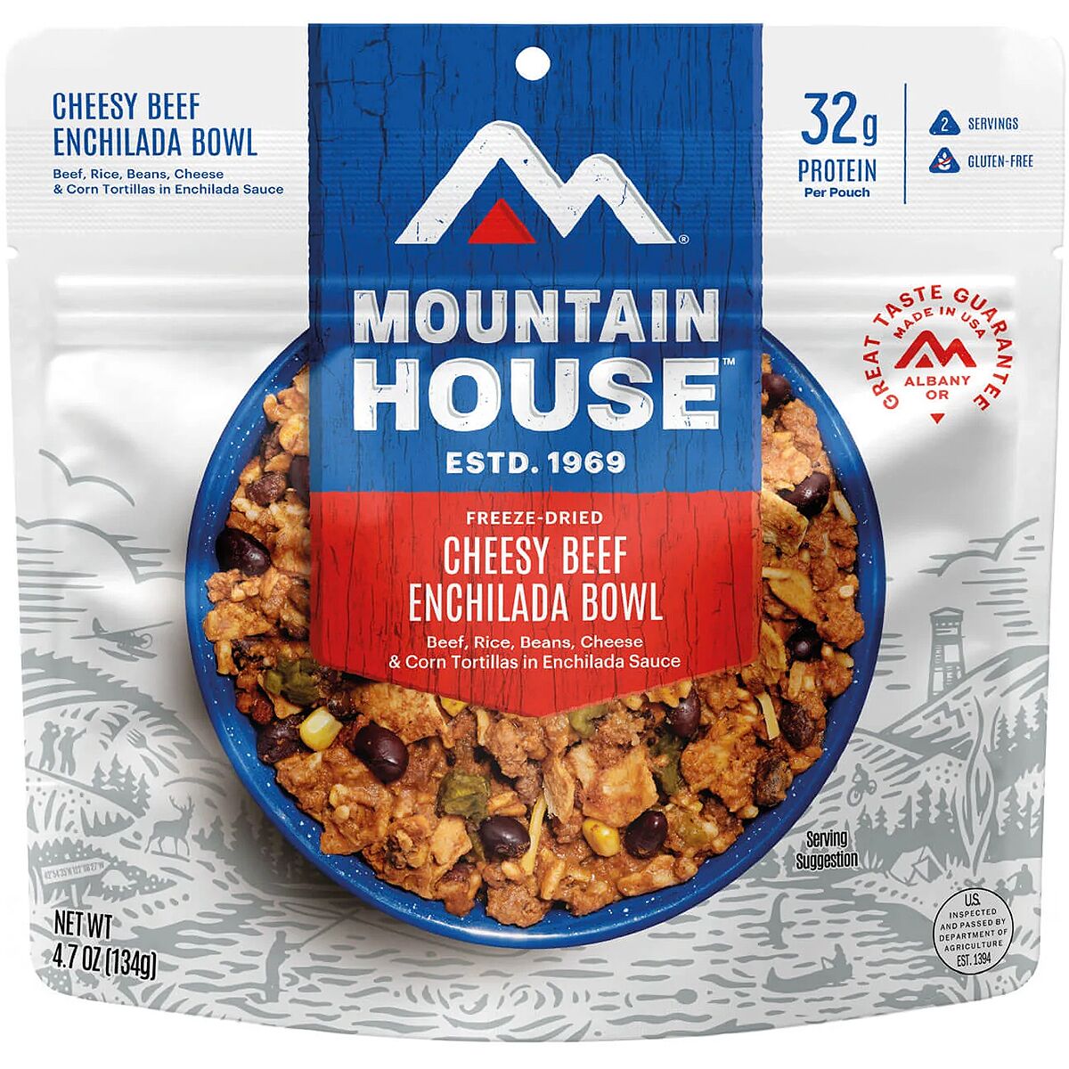 Image of Mountain House Cheesy Beef Enchilada Bowl - GF One Color, Pouch