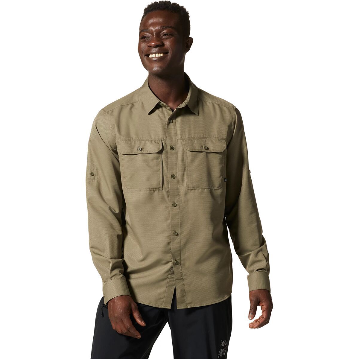 Mountain Hardwear Canyon Long-Sleeve Shirt - Men's Stone Green, XLT