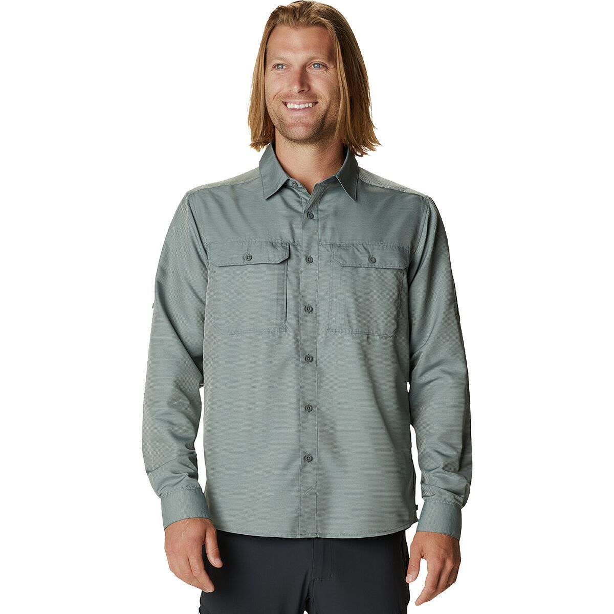 Mountain Hardwear Canyon Long-Sleeve Shirt - Men's Wet Stone, XLT