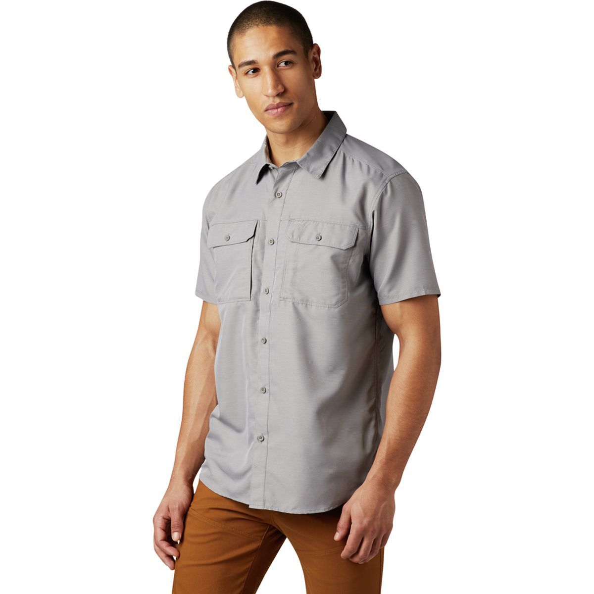 Mountain Hardwear Canyon Short-Sleeve Shirt - Men's Manta Grey, XXLT