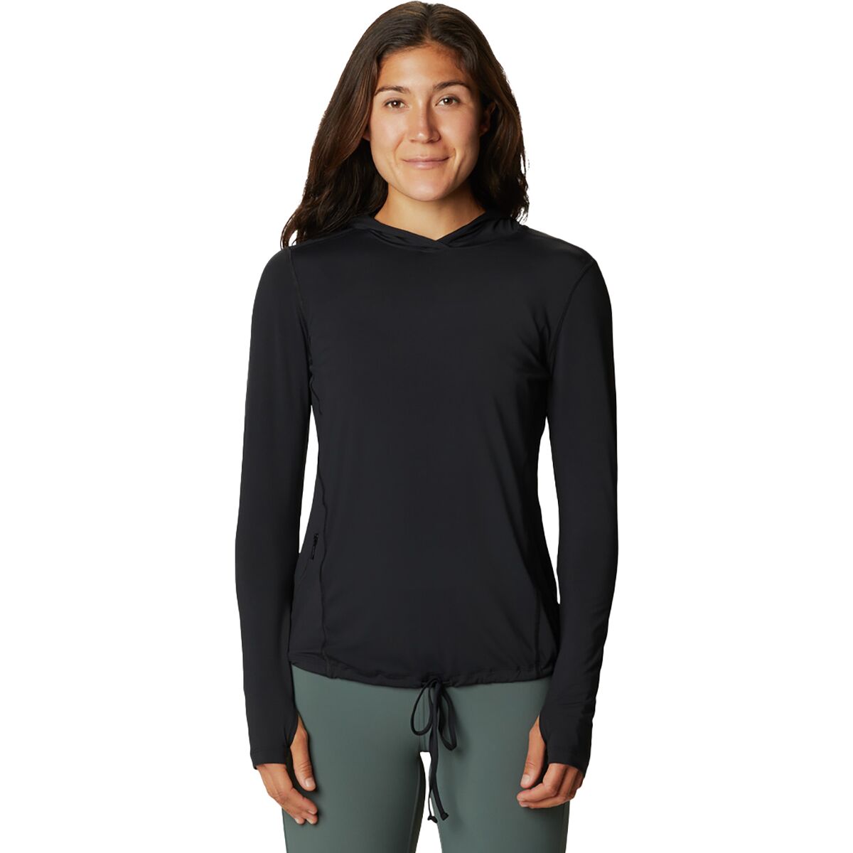 Image of Mountain Hardwear Crater Lake Long-Sleeve Hoodie - Women's Black, M