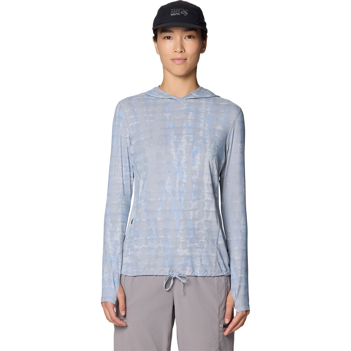 Image of Mountain Hardwear Crater Lake Long-Sleeve Hoodie - Women's Glacial Prismatic Print, XS