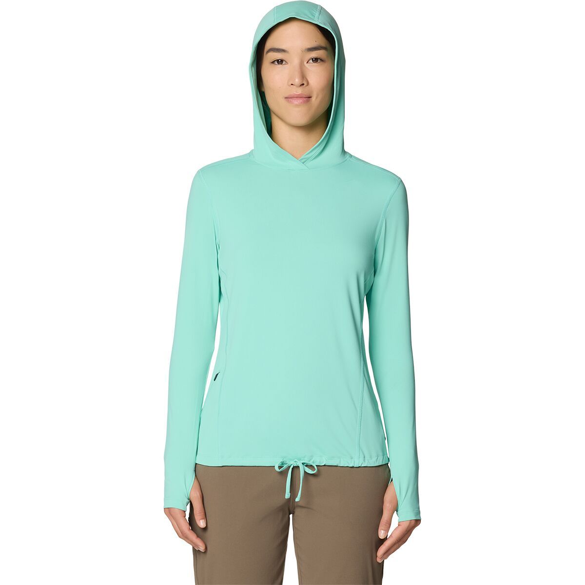 Image of Mountain Hardwear Crater Lake Long-Sleeve Hoodie - Women's Icy Teal, L