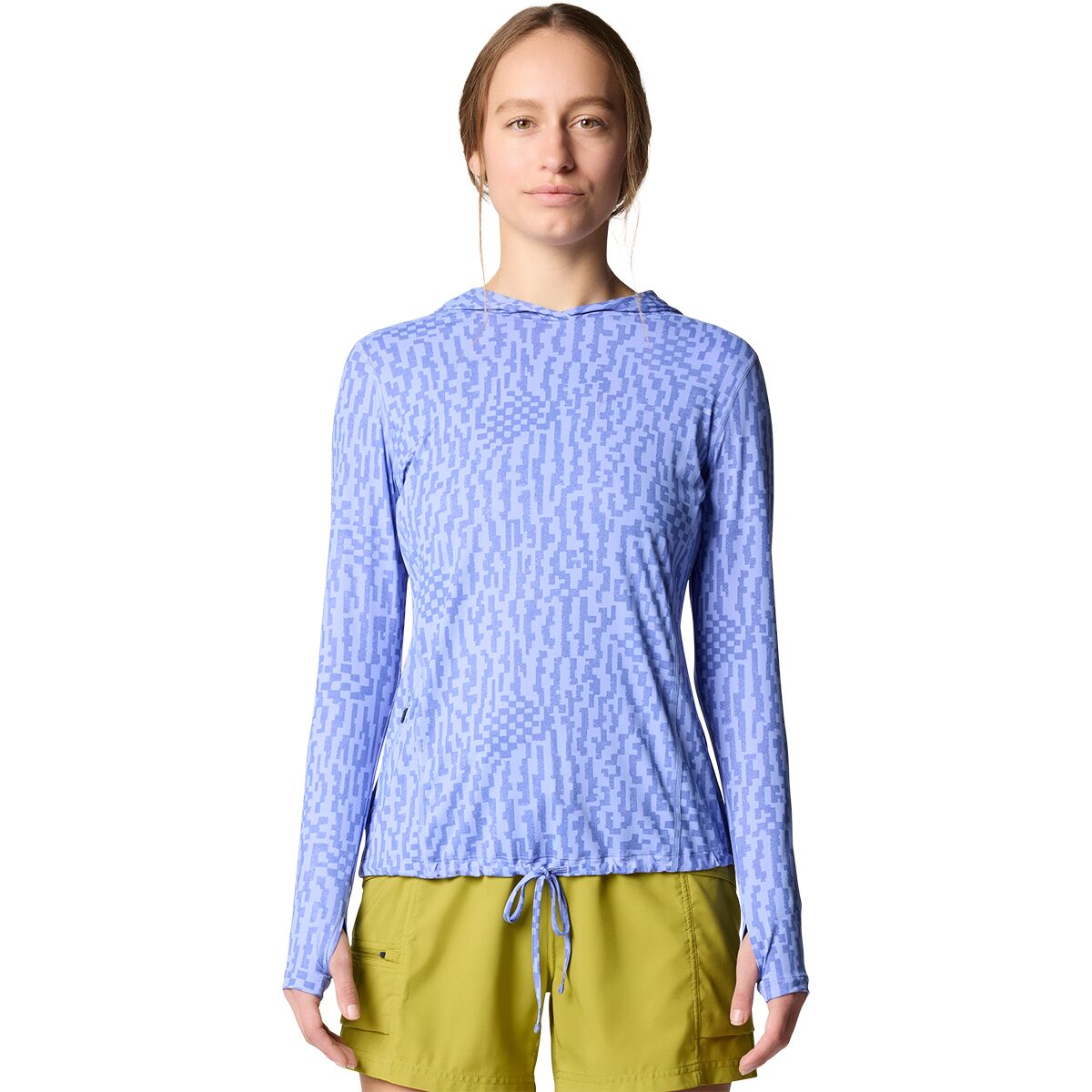 Image of Mountain Hardwear Crater Lake Long-Sleeve Hoodie - Women's Light Illusion Digidaze Print, L