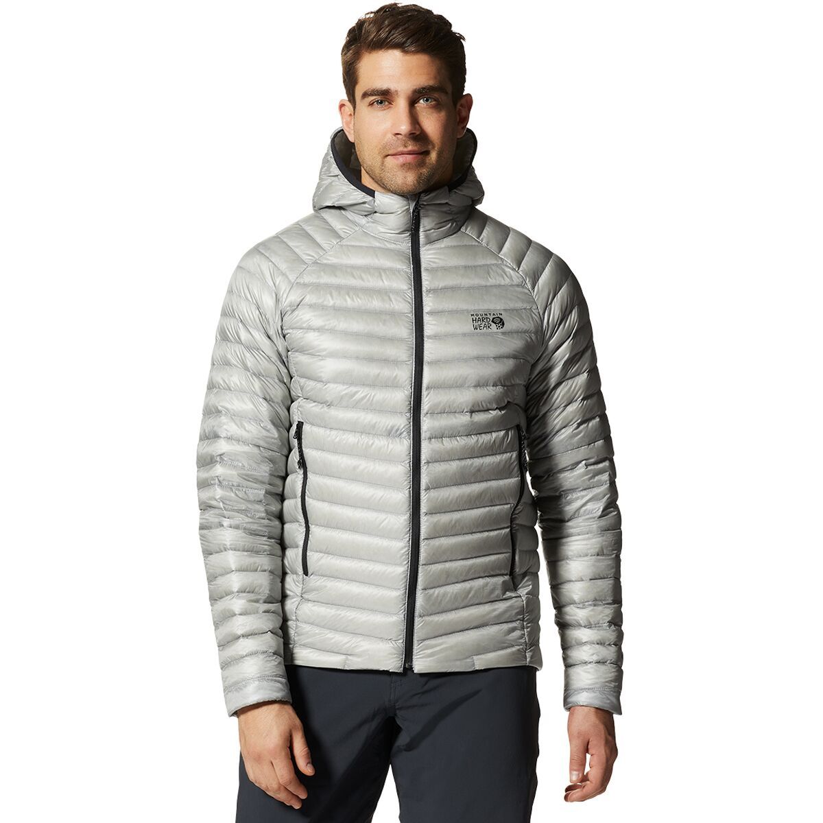 Mountain Hardwear Ghost Whisperer 2 Hooded Down Jacket - Men's Glacial, L