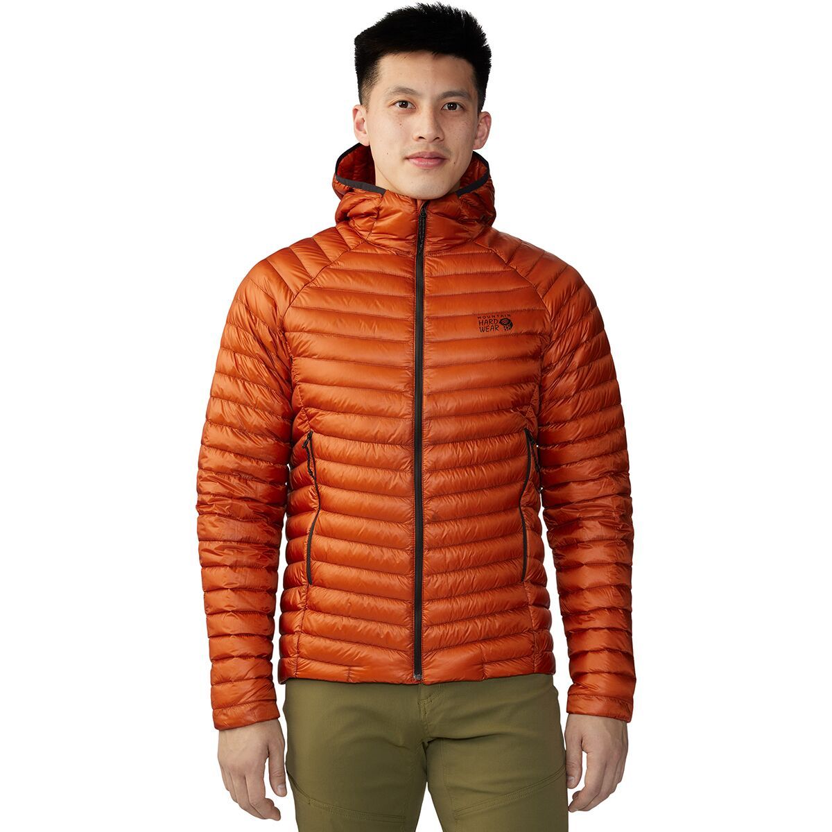 Mountain Hardwear Ghost Whisperer 2 Hooded Down Jacket - Men's Raw Carnelian, XL