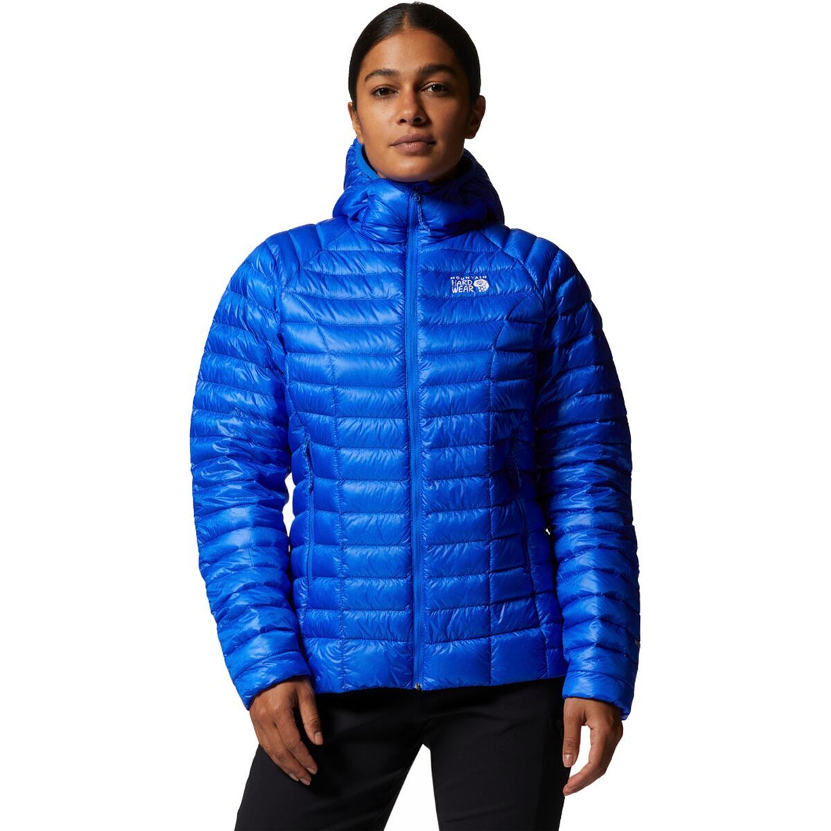 Mountain Hardwear Ghost Whisperer 2 Hooded Down Jacket - Women's Bright Island Blue, M