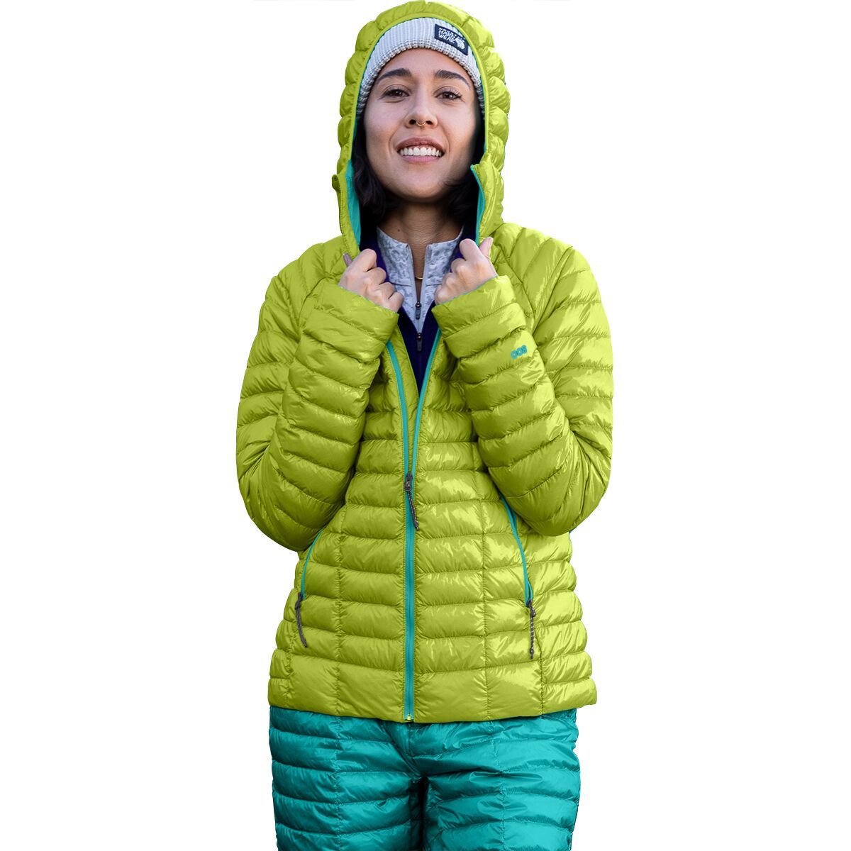 Mountain Hardwear Ghost Whisperer 2 Hooded Down Jacket - Women's Fern Glow/Synth Green - SMU, L