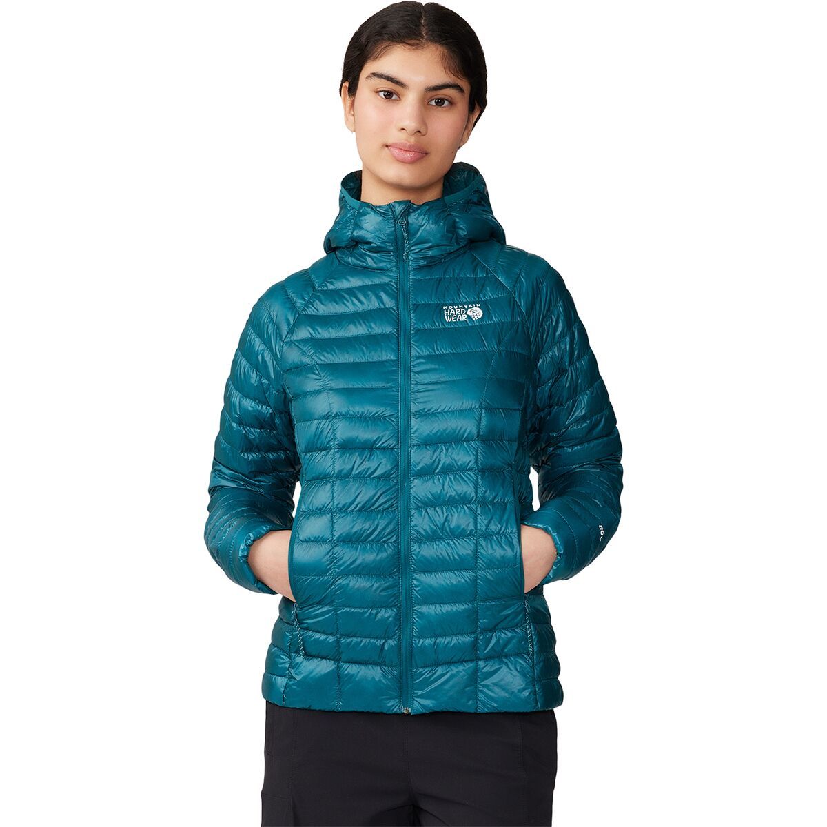Mountain Hardwear Ghost Whisperer 2 Hooded Down Jacket - Women's Jack Pine, XL
