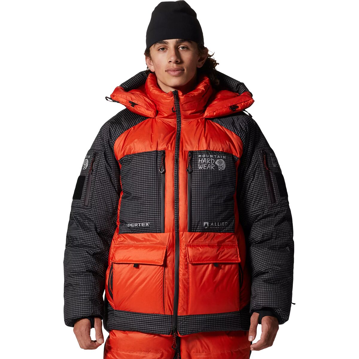 Image of Mountain Hardwear Absolute Zero Down Parka - Men's State Orange, M
